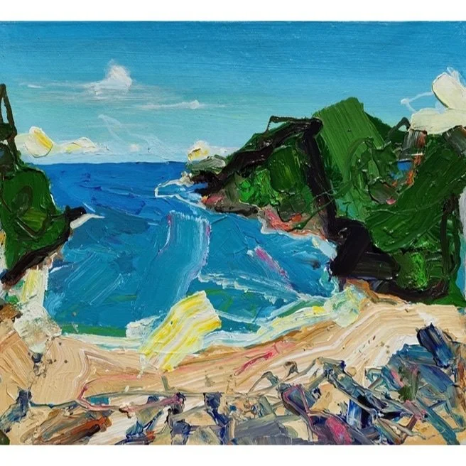  Beach Landscape #1 
 Acrylic on canvas 
 51 x 50 cm, 2021 