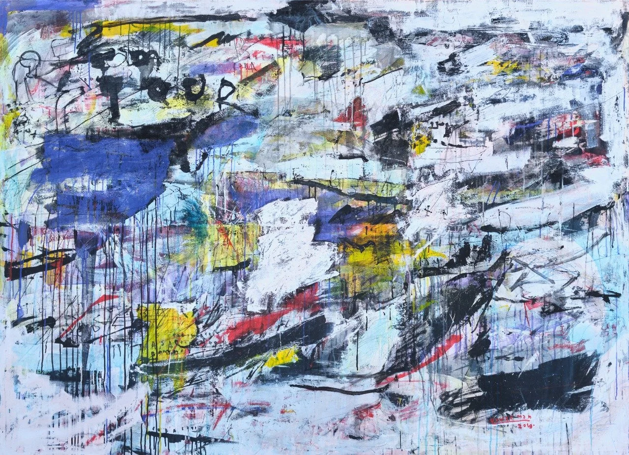  Tour of Taste 
 Acrylic on canvas 
 200 cm x 150 cm, 2019 
