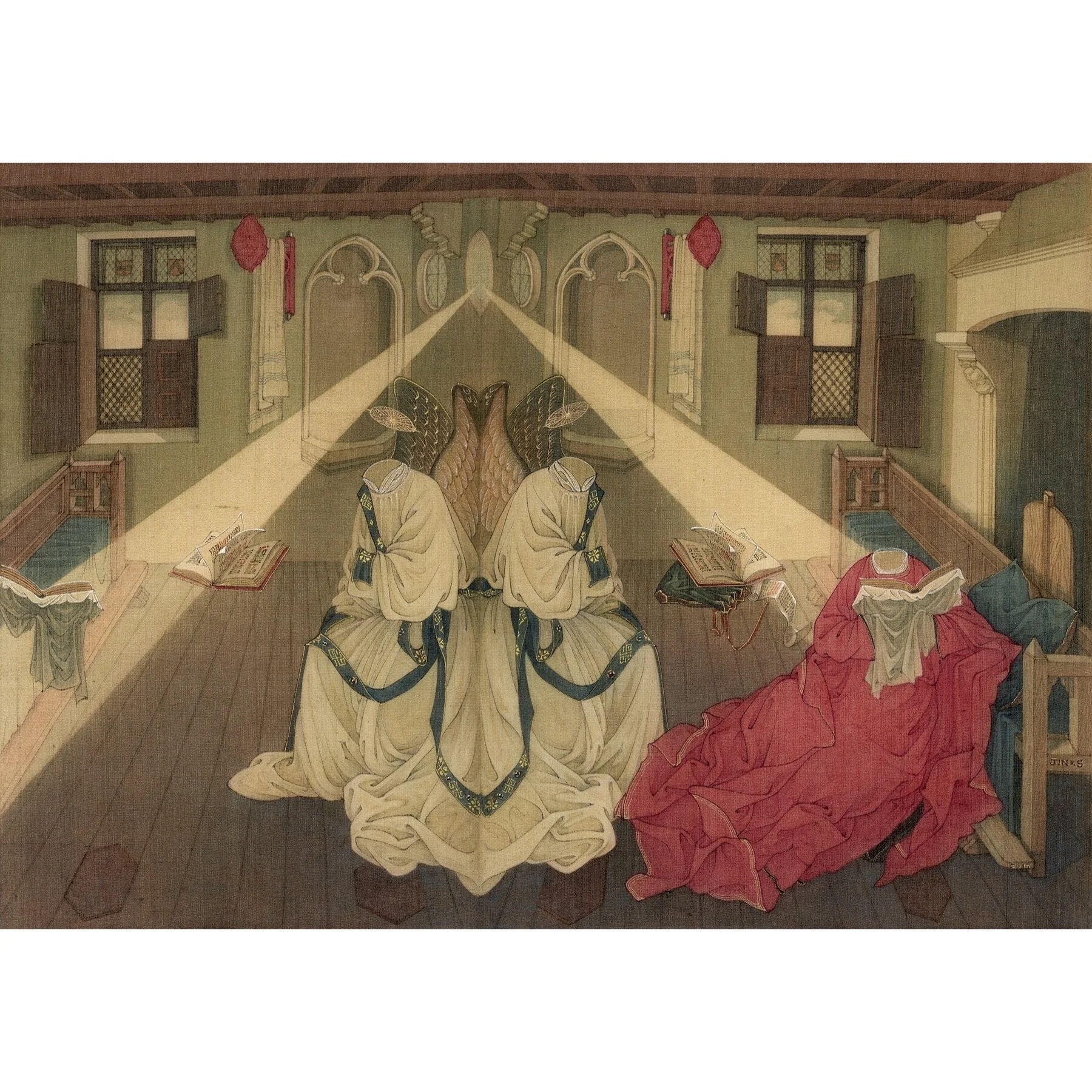  The Message: A Dialogue with Robert Campin 
 Digital prints on paper 
 2019 