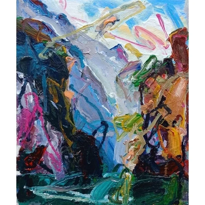  Deep Forest #2 
 Acrylic on canvas 
 33 x 26 cm, 2020 