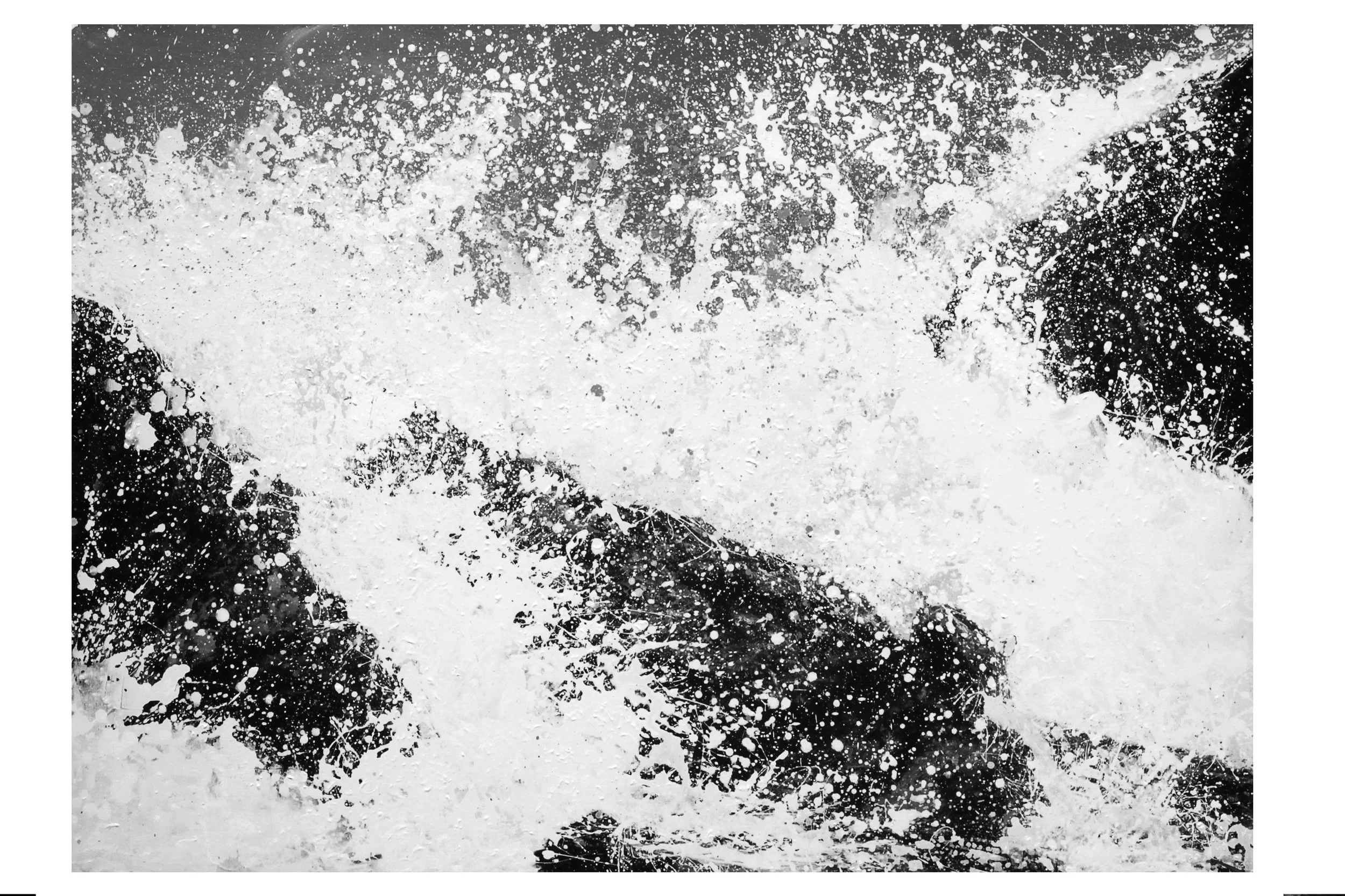  Desrat Fianda 
 Waves Series #1 
 acrylic on canvas 
 140 cm x 200 cm, 2023 