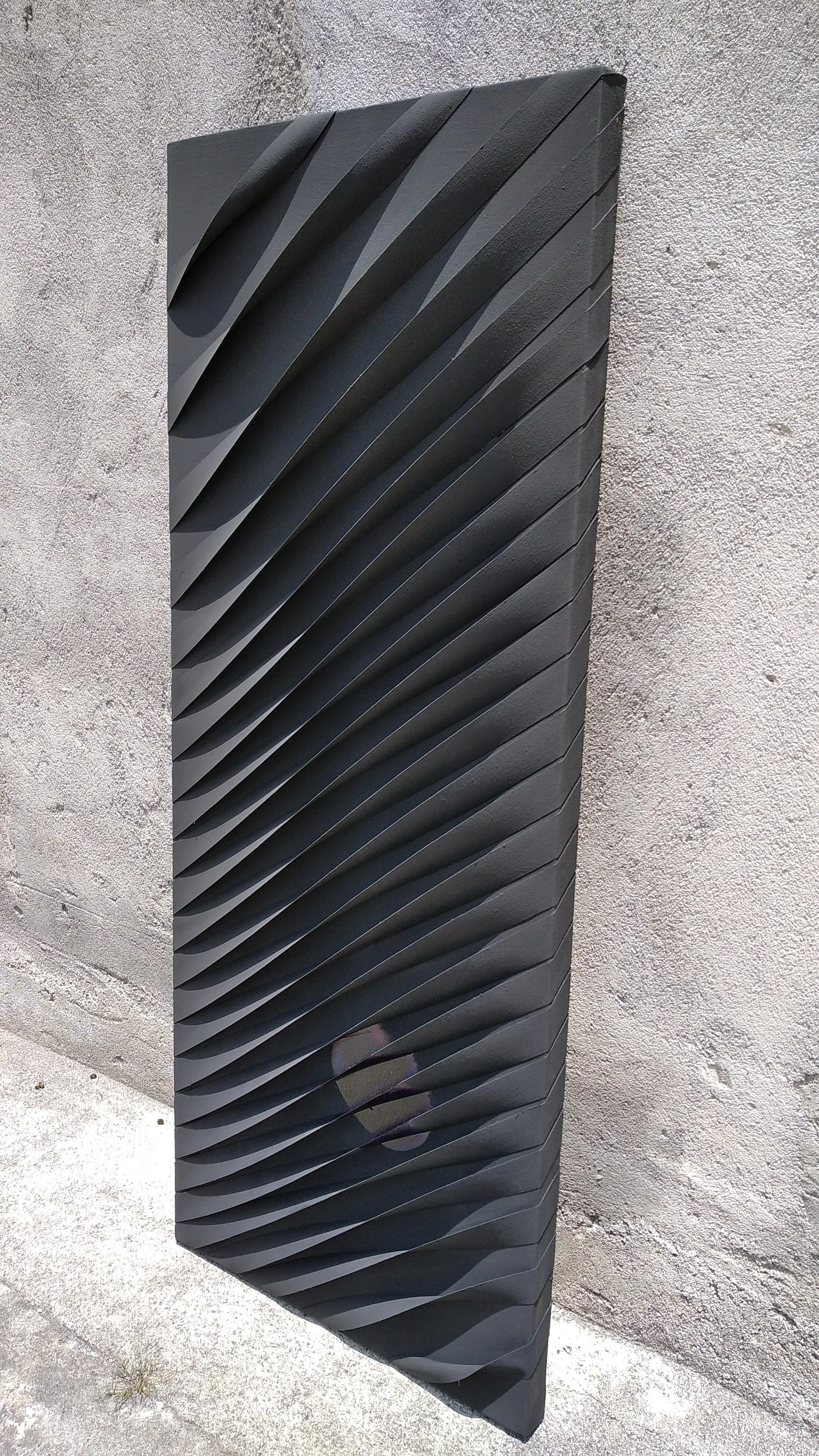  Ricky Wahyudi 
 Black Shark 
 Acrylic, cutting canvas on canvas 
 150 cm x 60 cm, 2021 