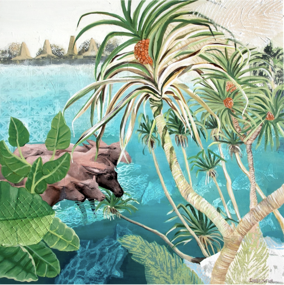 Where We Meet the Waterbuffalo_ 1_15 Limited Edition print_Canson Watercolour acid free paper 300 gsm_45x45 cm_2024.41.png