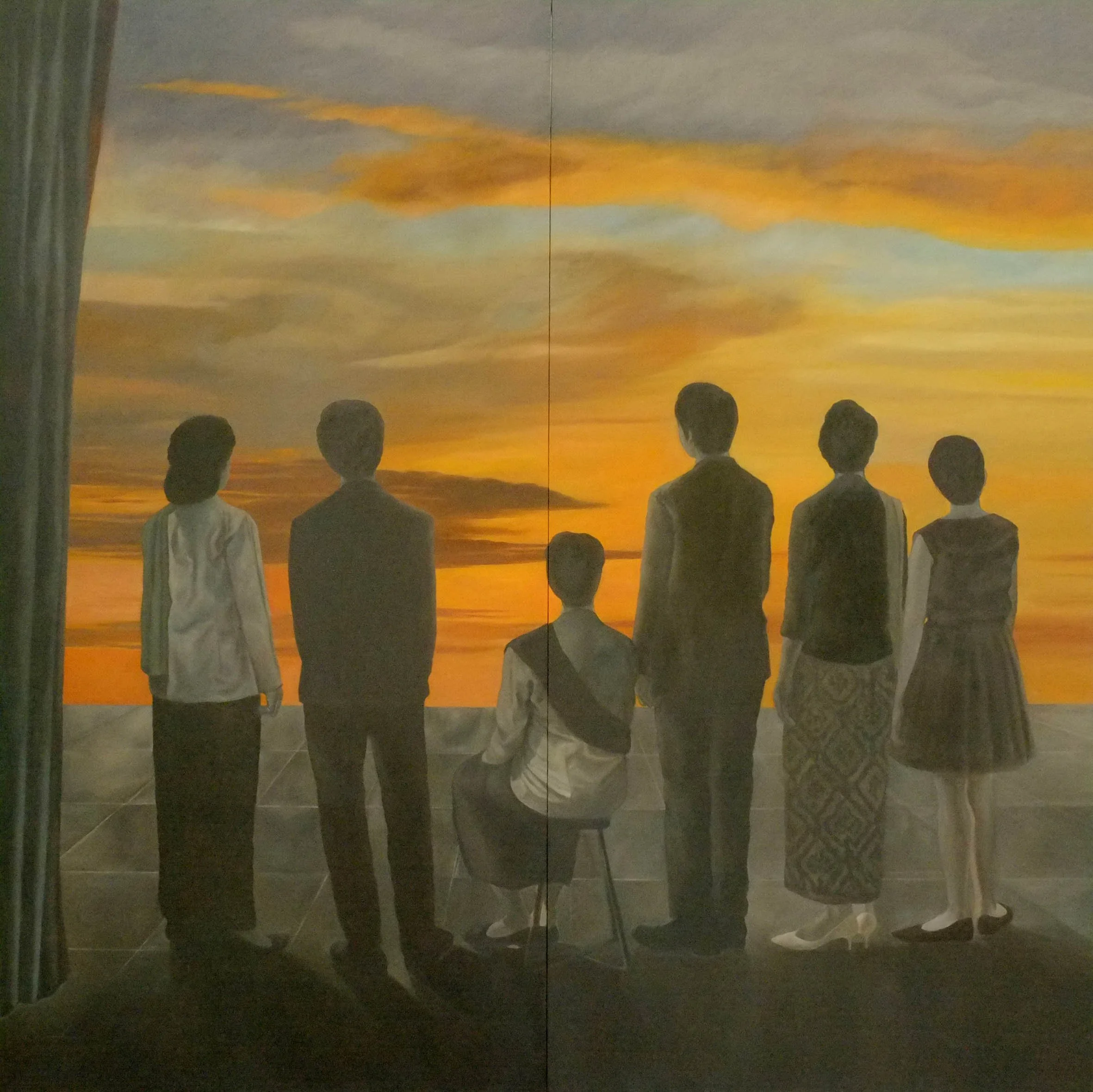  You Know What I Feel 
 Oil on canvas 
 300 cm x 300 cm, 2014 