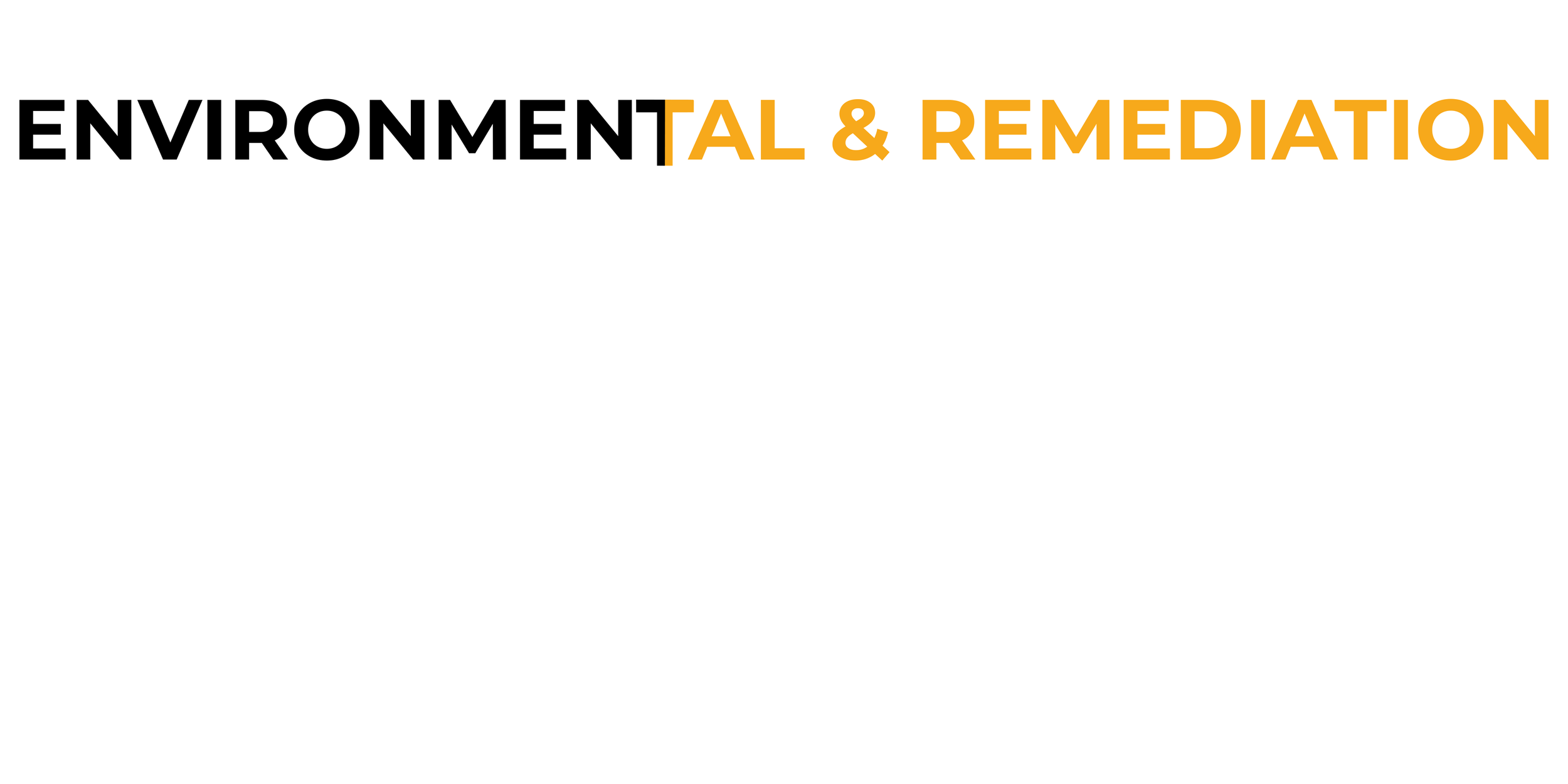 Cover image with bold text reading 'Environmental & Remediation' in black and orange colors.
