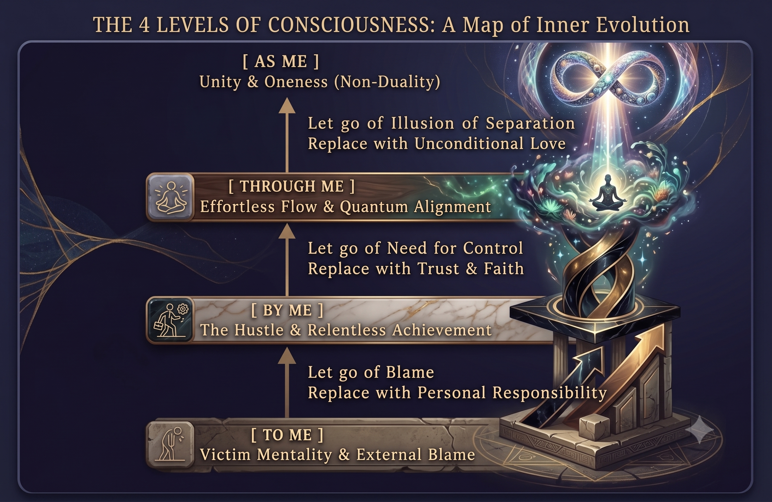The 4 Levels of Consciousness: How to Stop Wrestling Reality and Step Into Divine Flow