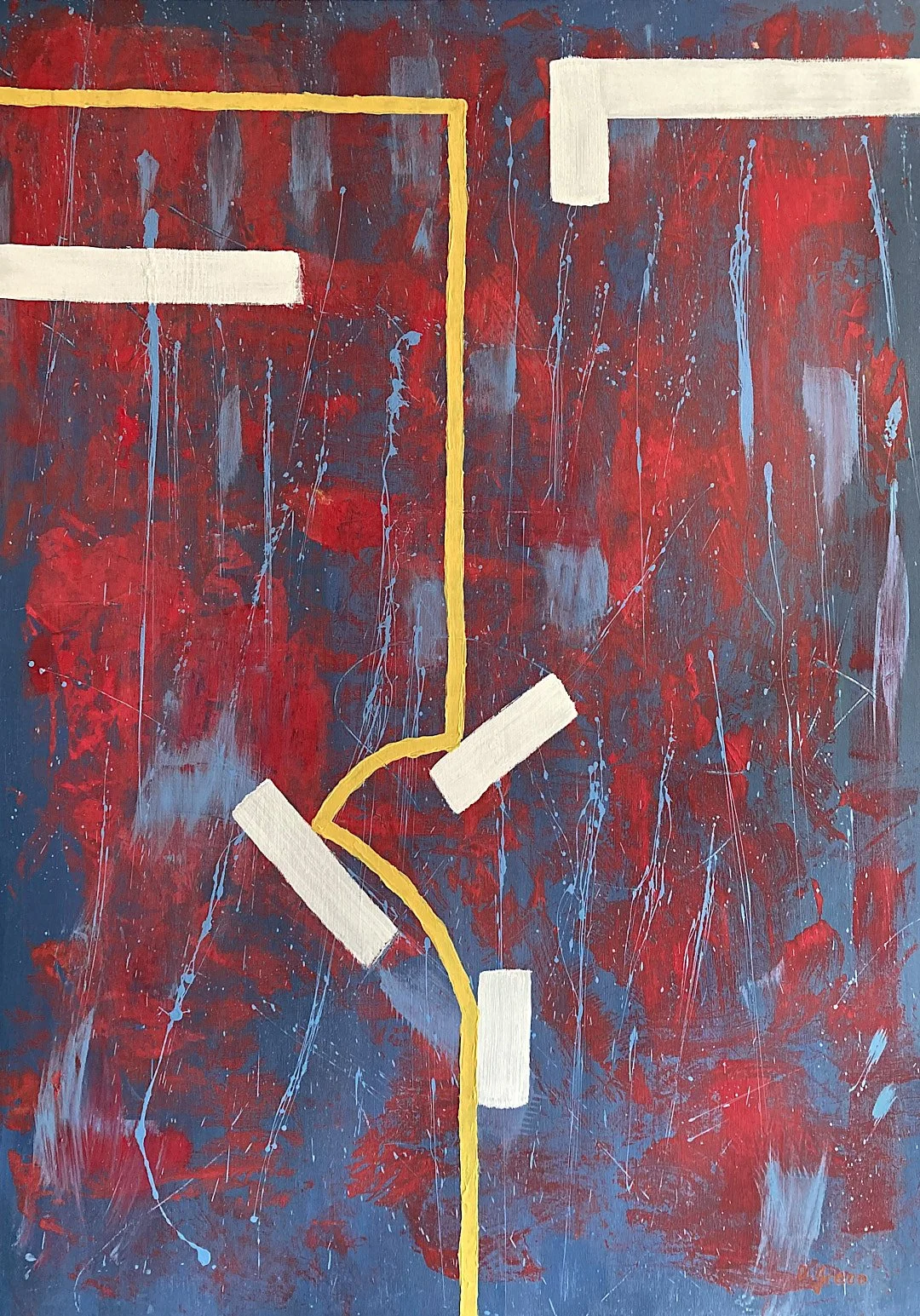 The Daredevil (Der Draufgänger) 2026. Acryl on canvas — 140 x 100 cm