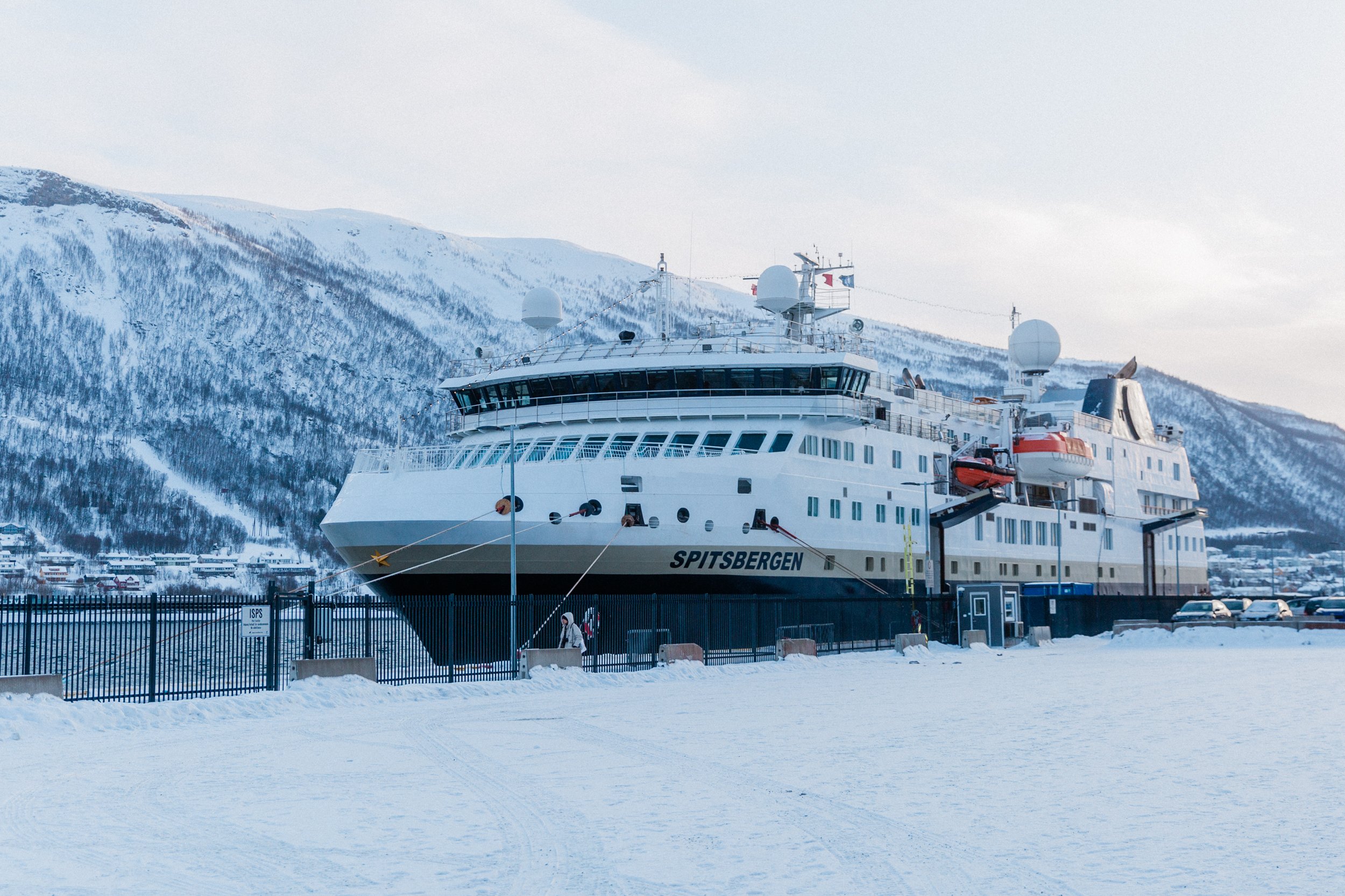 MS Spitsbergen HX Expedition Ship Moored in Tromso Norway