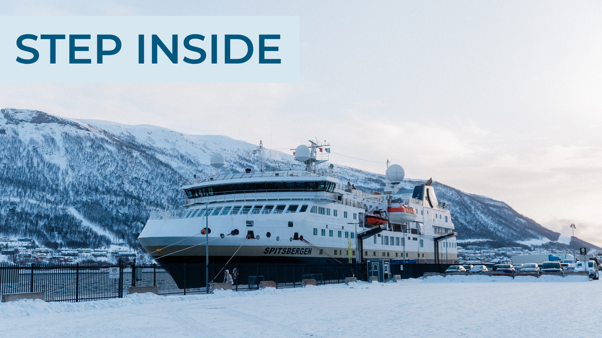 MS Spitsbergen in Tromso, Norway -  HX Expeditions.