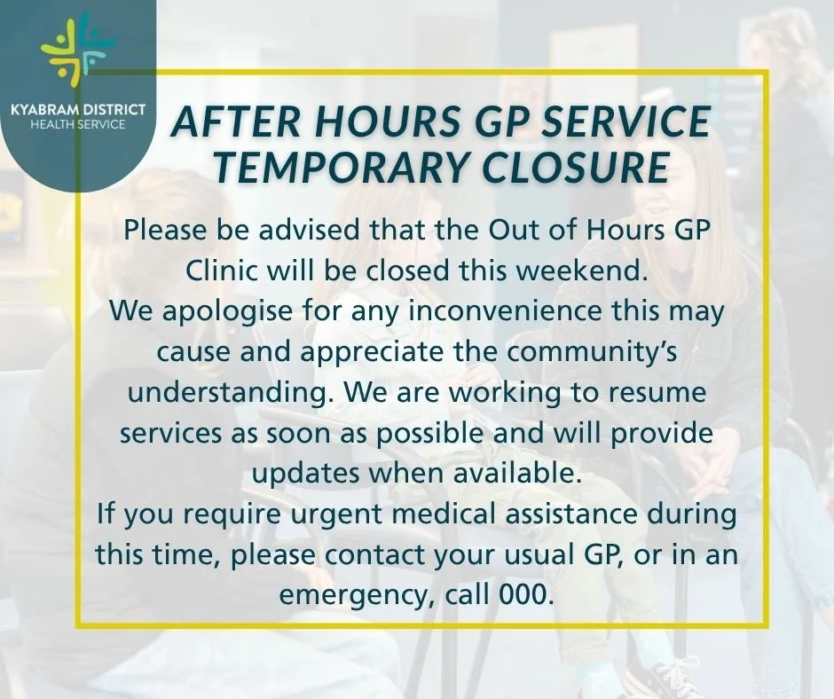 After Hours GP Service Closure