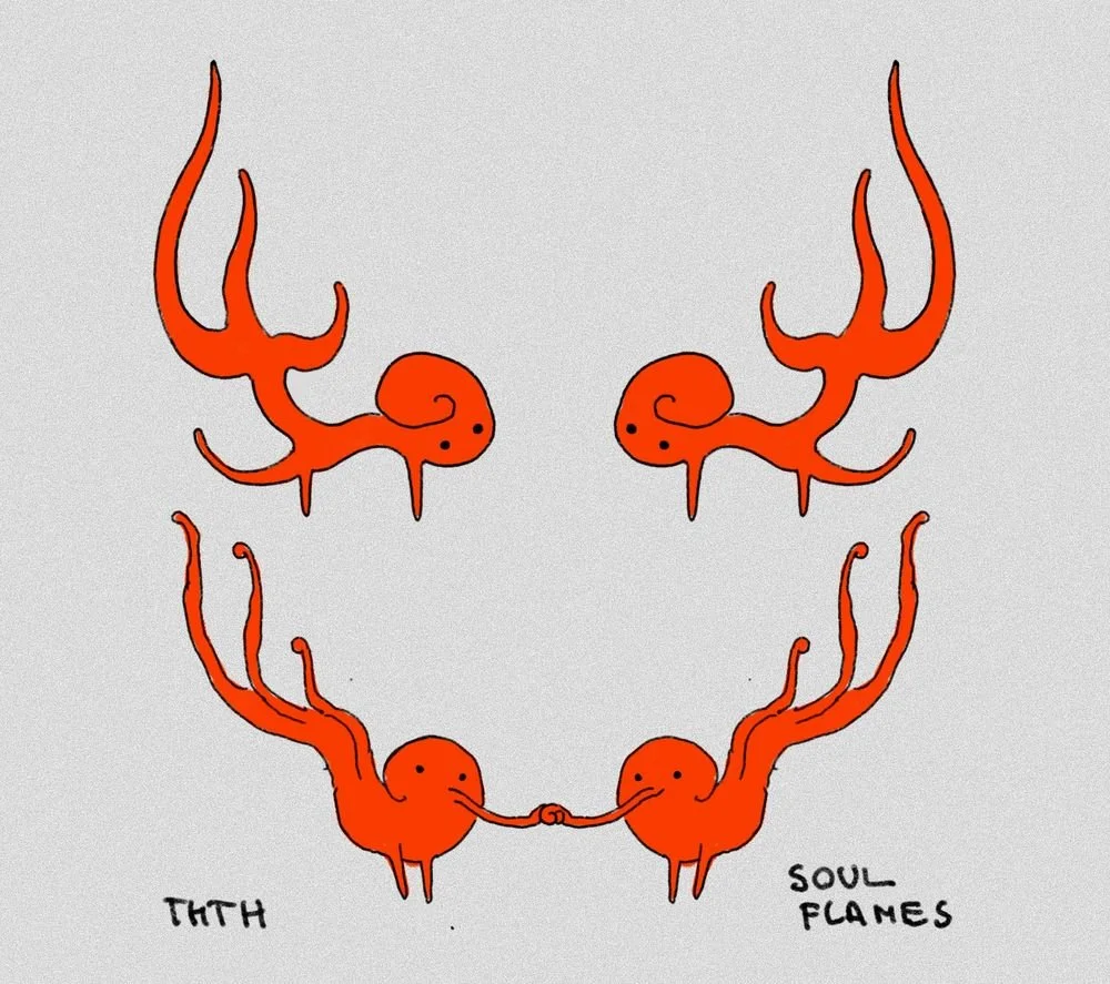 two flames making out