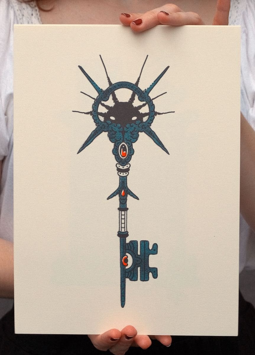 A5 Riso Print - Rider's Key