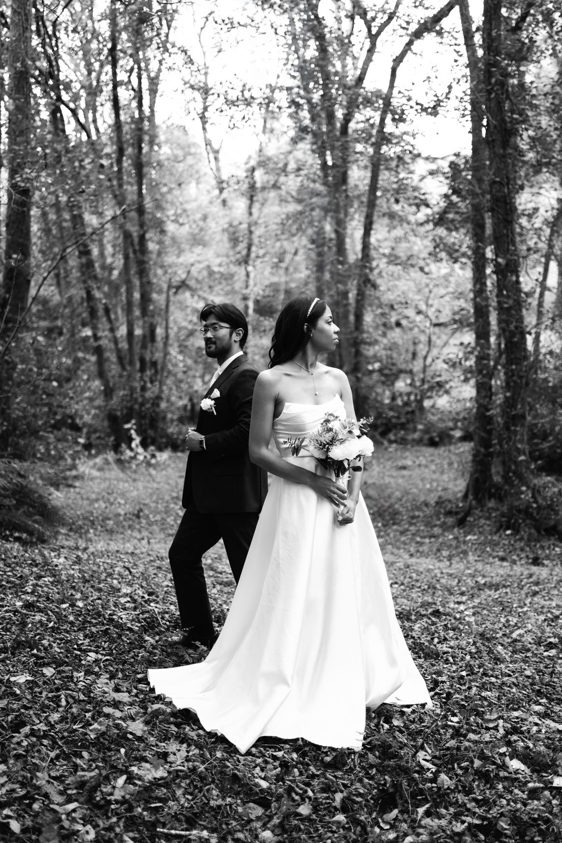 Elegant bride portrait captured by a UK editorial wedding photographer