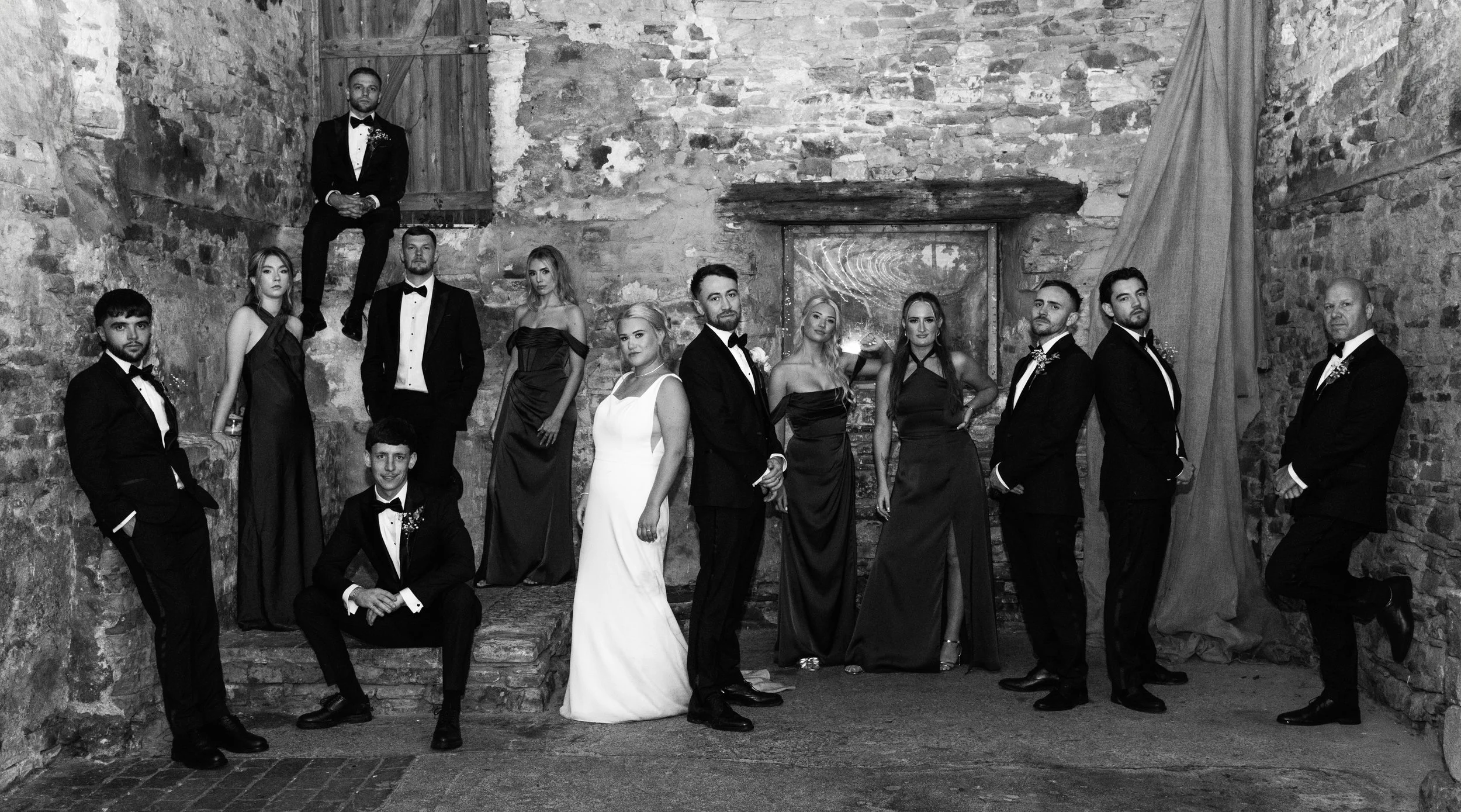 Editorial wedding portrait by Devon wedding photographer