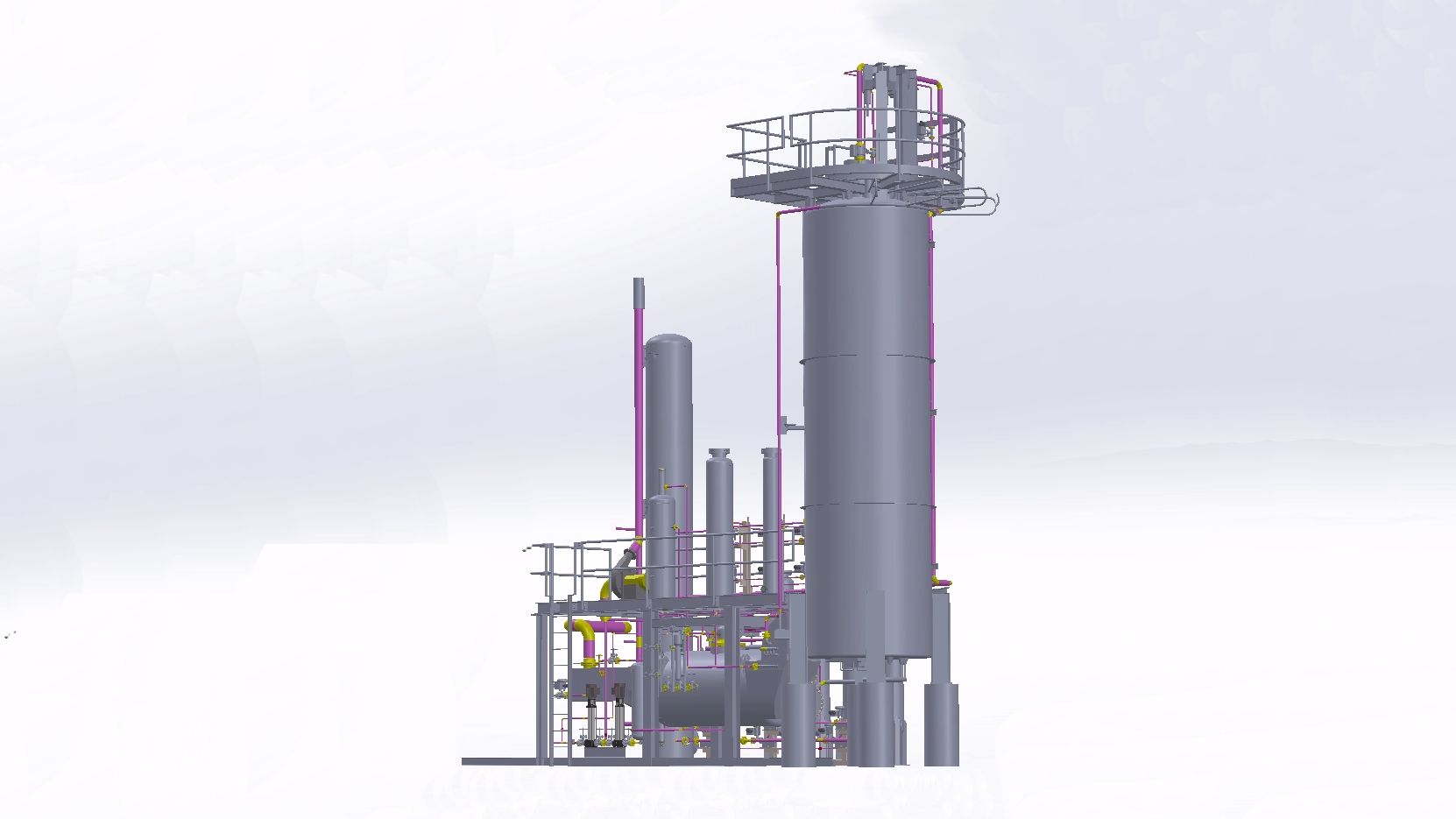 Single burner reformers serve capacities to 2.7 MMscfd