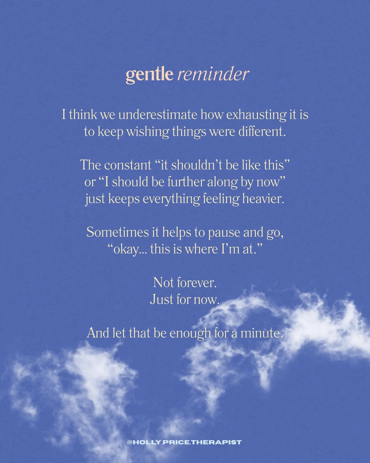 Just something I&rsquo;ve been noticing. I know it&rsquo;s natural to want to fix a feeling or change a situation but often that&rsquo;s just firefighting. Sometimes we have to sit with the situation and let yourself really feel what comes up 🤍