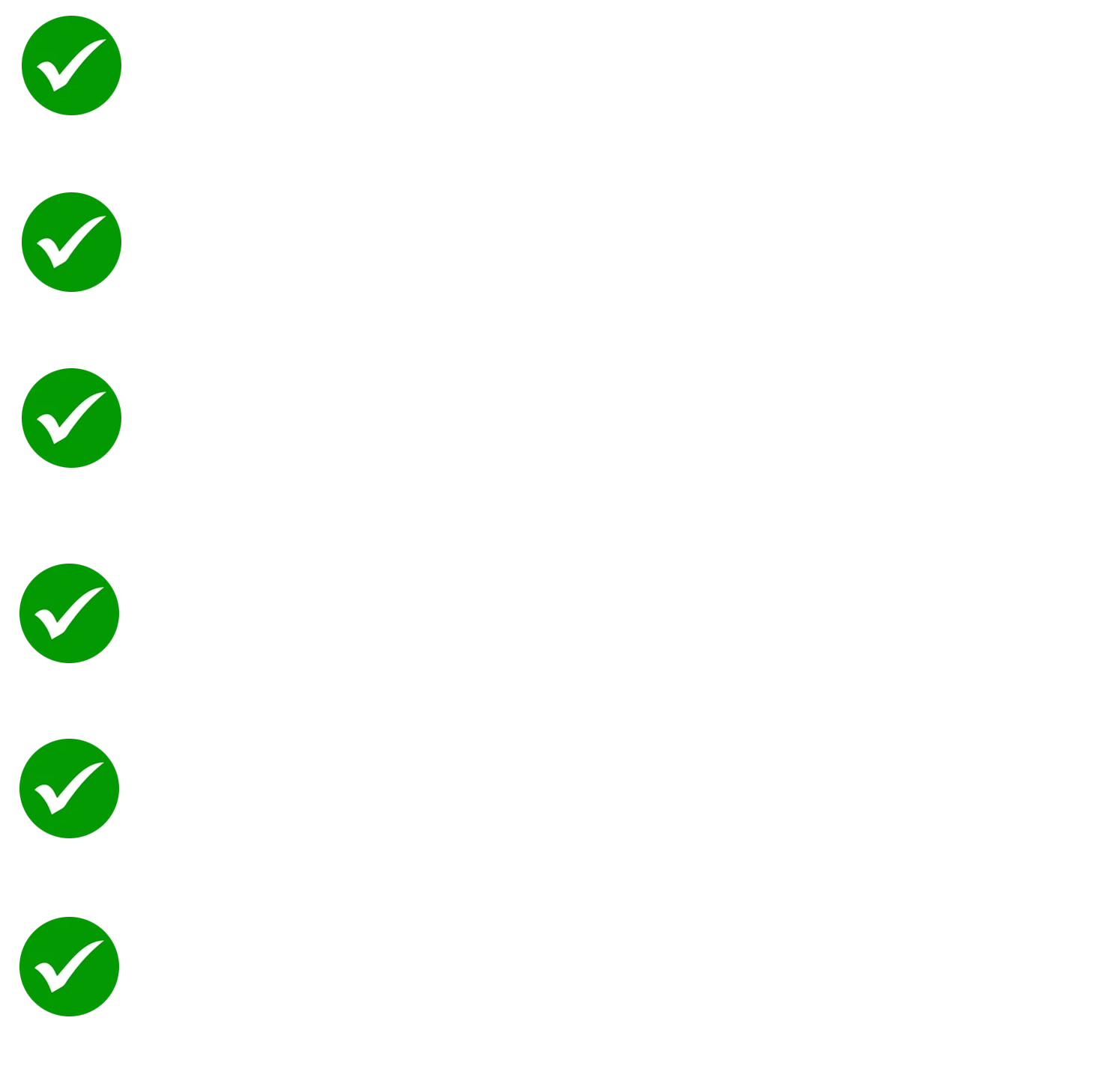 Text-based advertisement for window shutters highlighting features: Commercial, Domestic, Manufacture, Wholesale, Installation, Warranty, each with green checkmark icons, black background, white text.