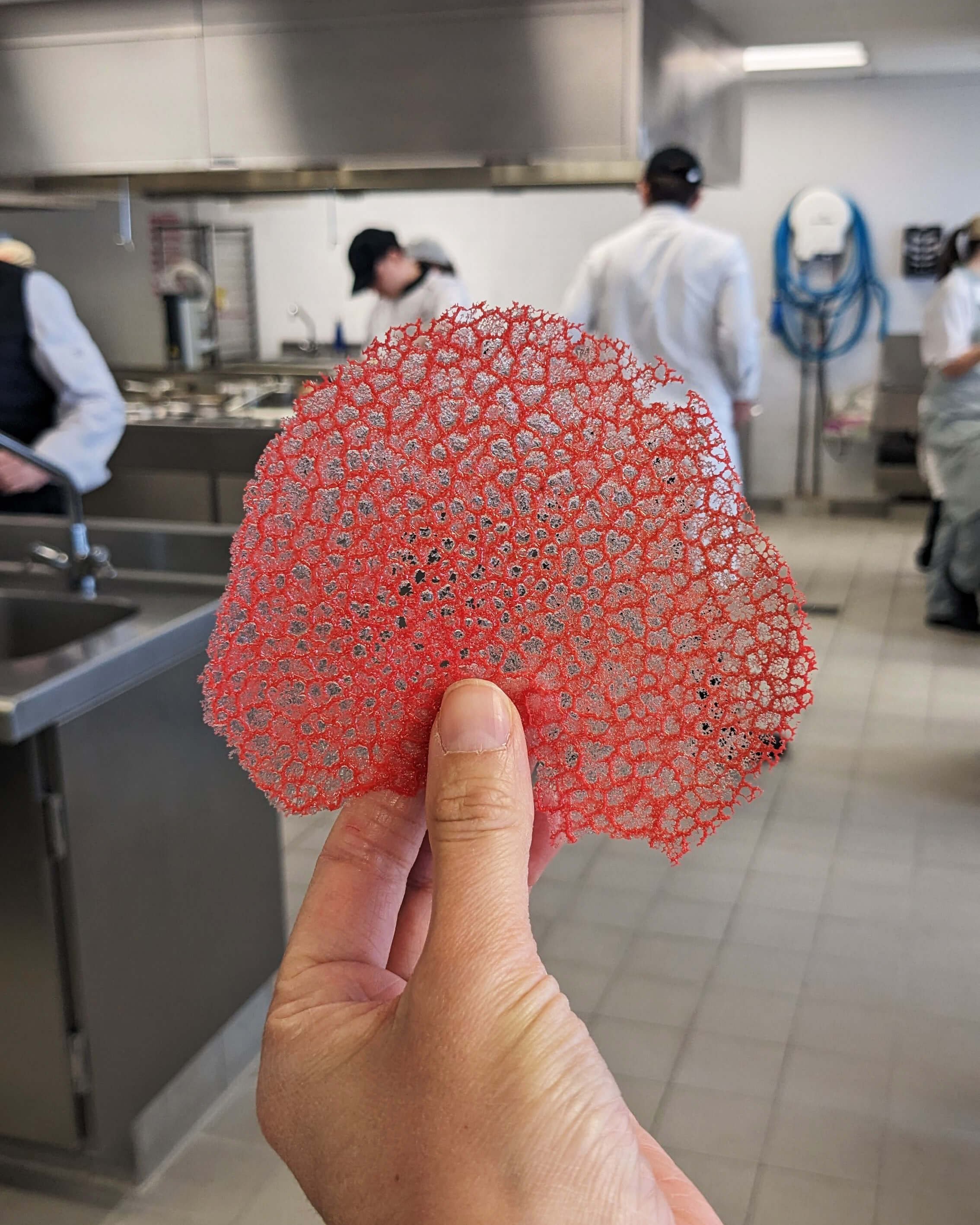 Expérimentations en cuisine lors du workshop de design culinaire.