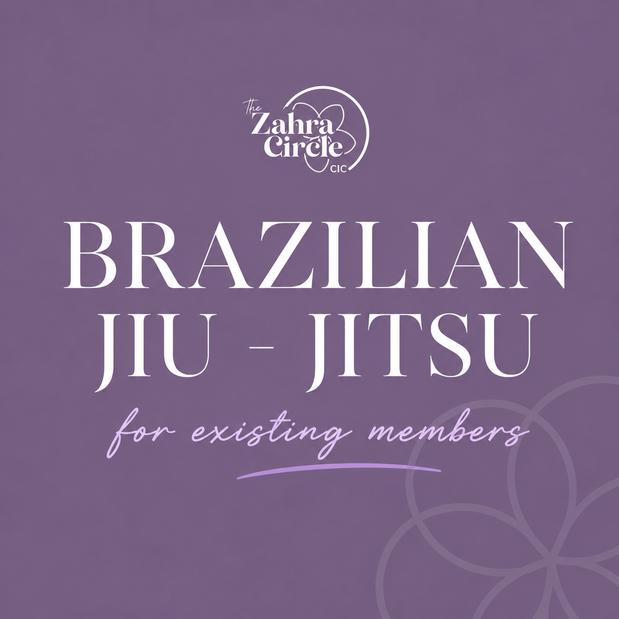 BJJ- 4 week Block (Existing Members)