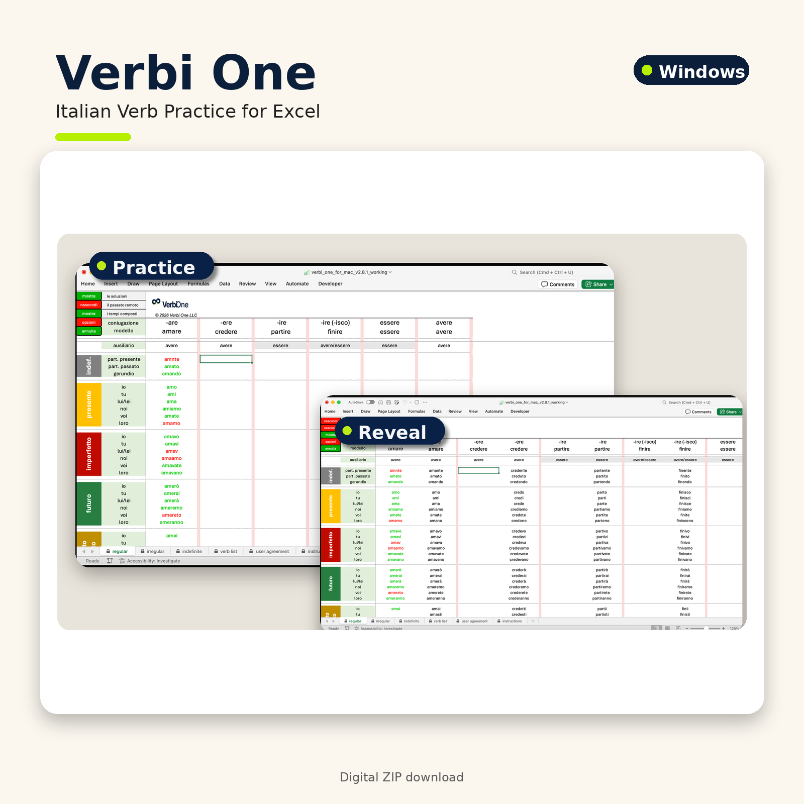 Verbi One for Windows