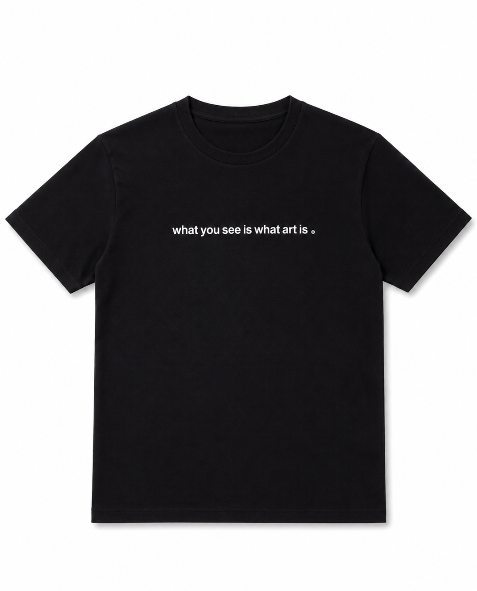 t-shirt What you see is what art is