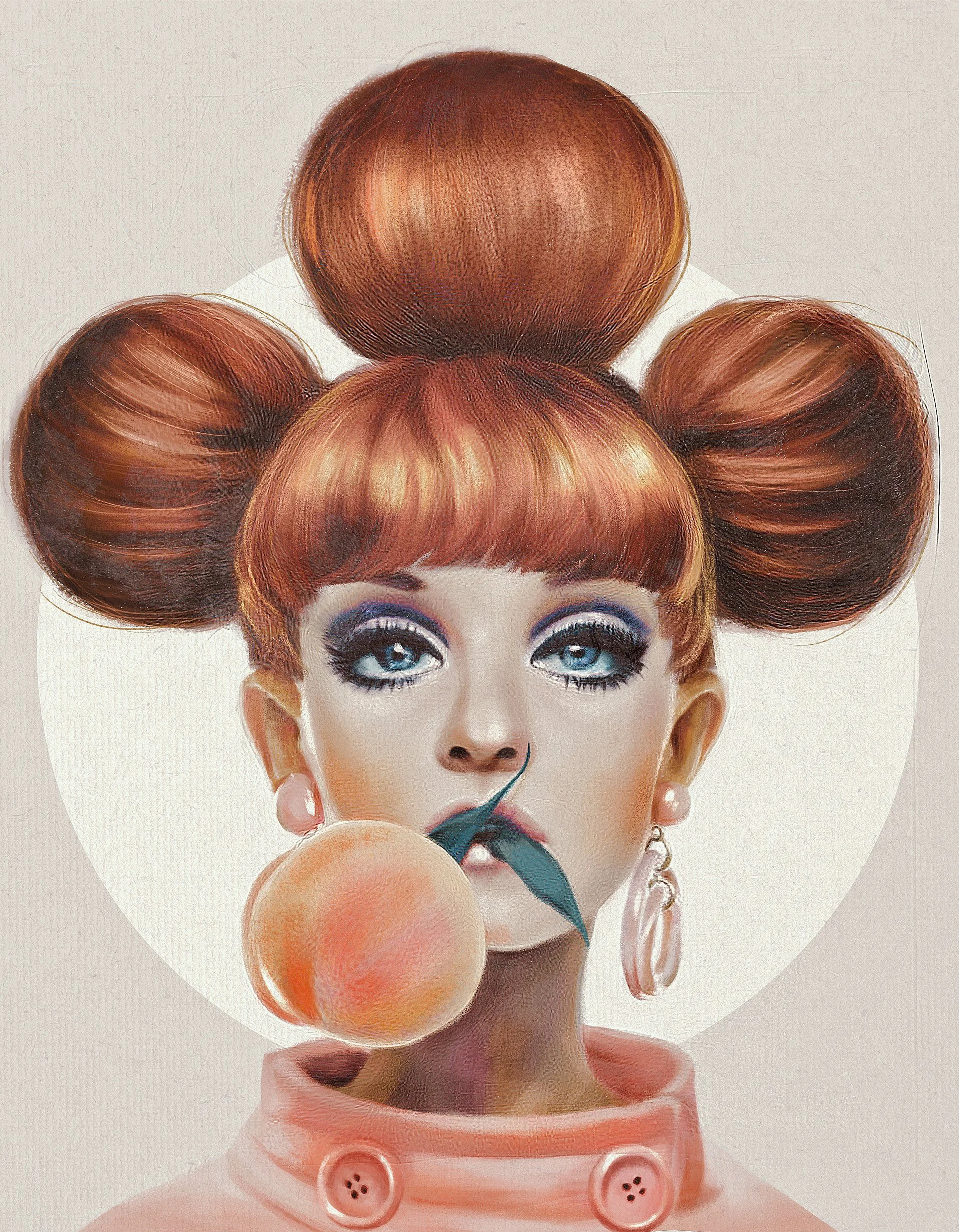 Homage to the cover of Paris Vogue, 1966.