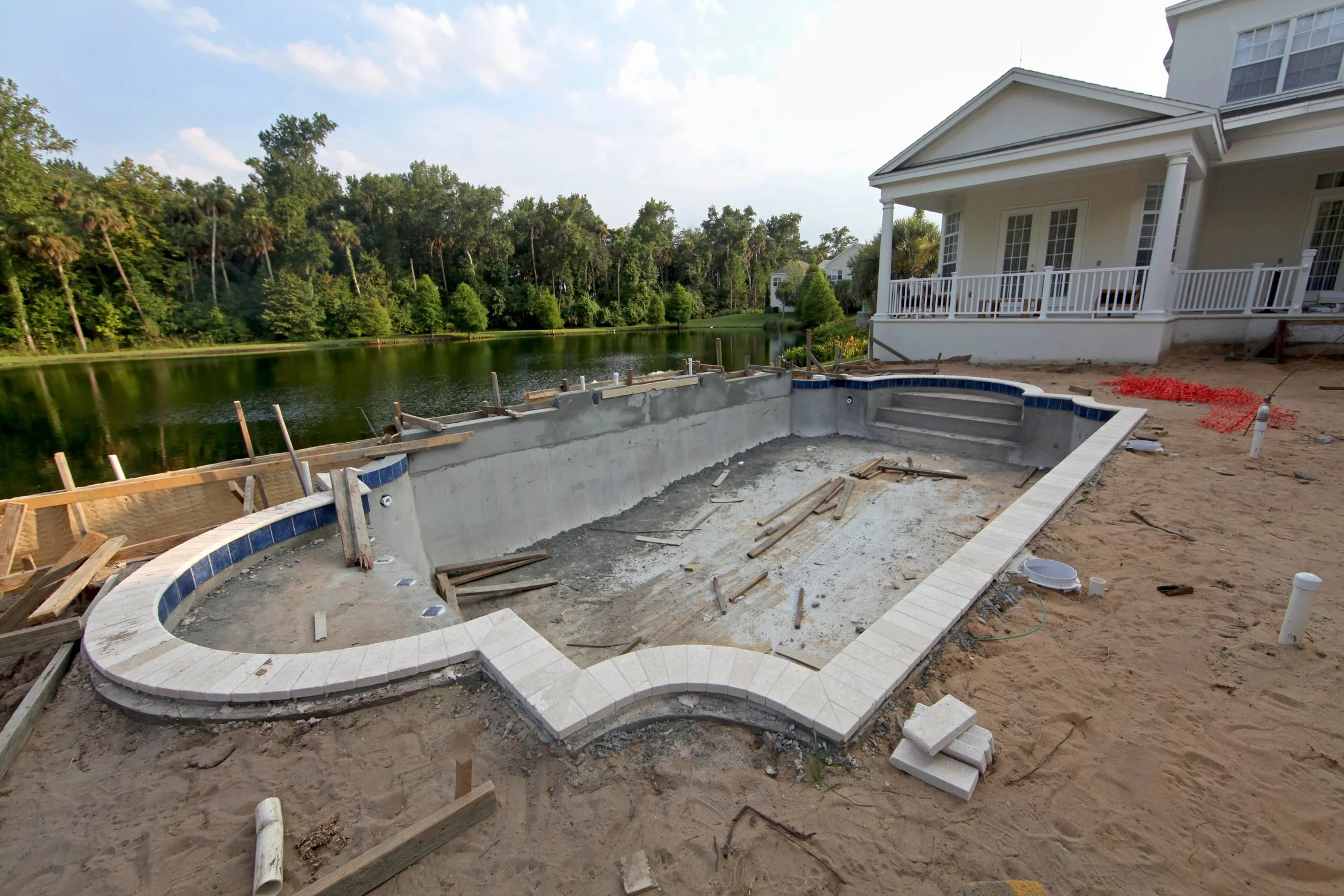 Swimming Pool Construction Advice on tiling, interior, fencing