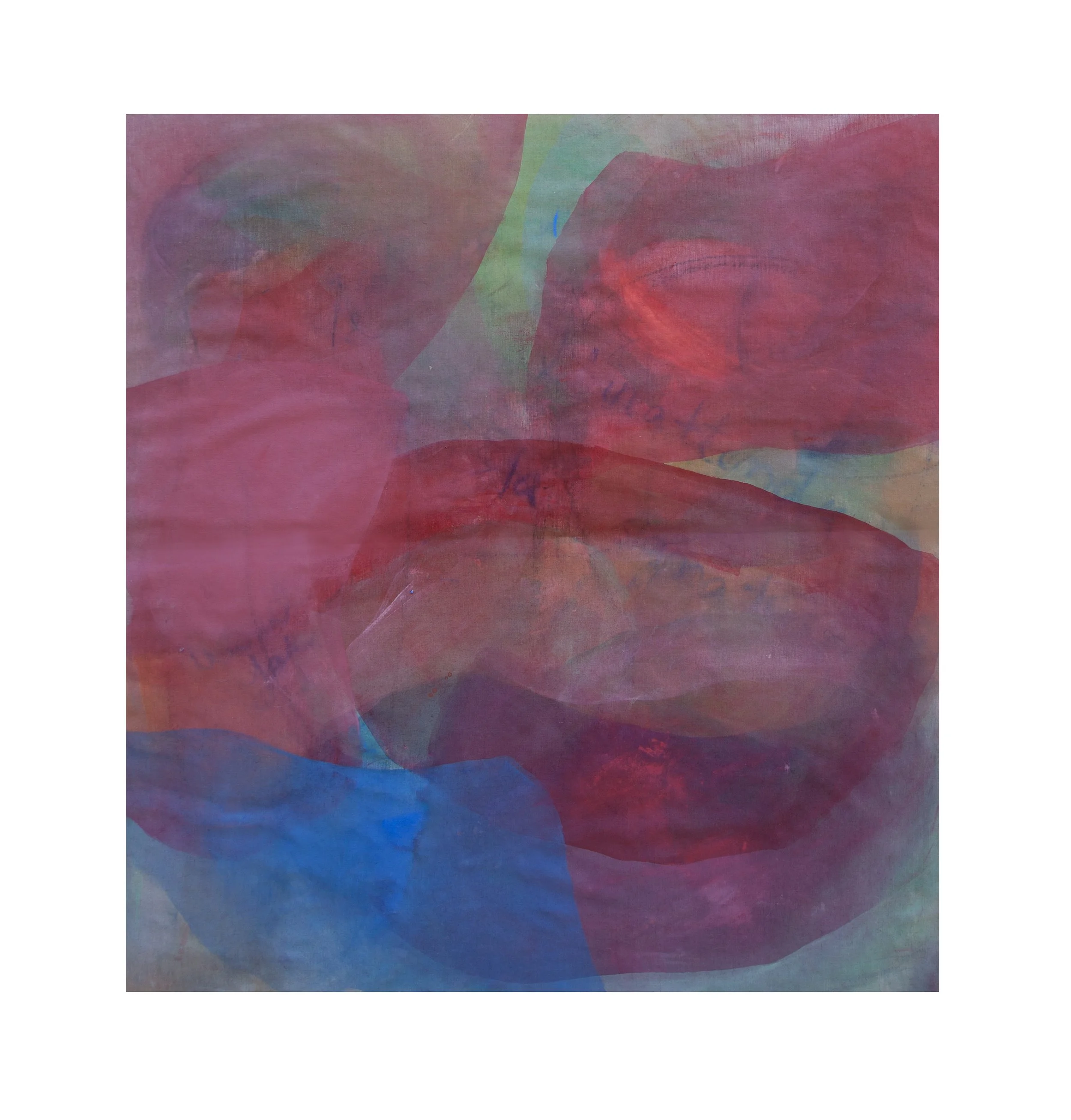 Untitled, acrylic on linen canvas, 140x150cm, 2026 - after "Nada" by Zoe