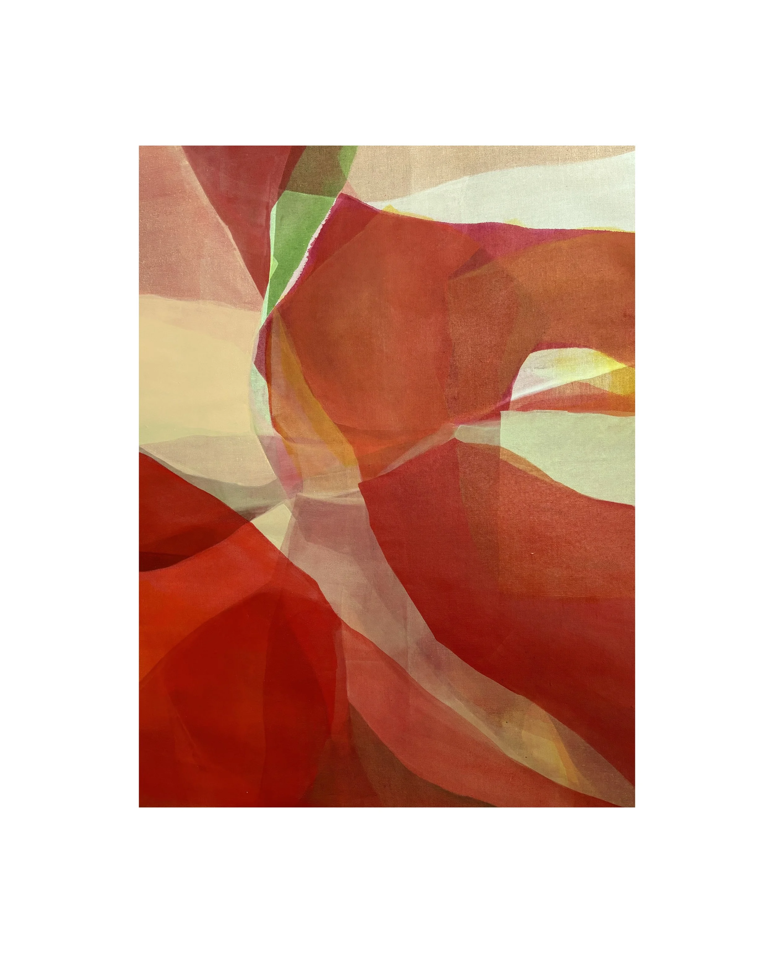 The swerve, acrylic on canvas, 110x90cm, 2024 (private collection)