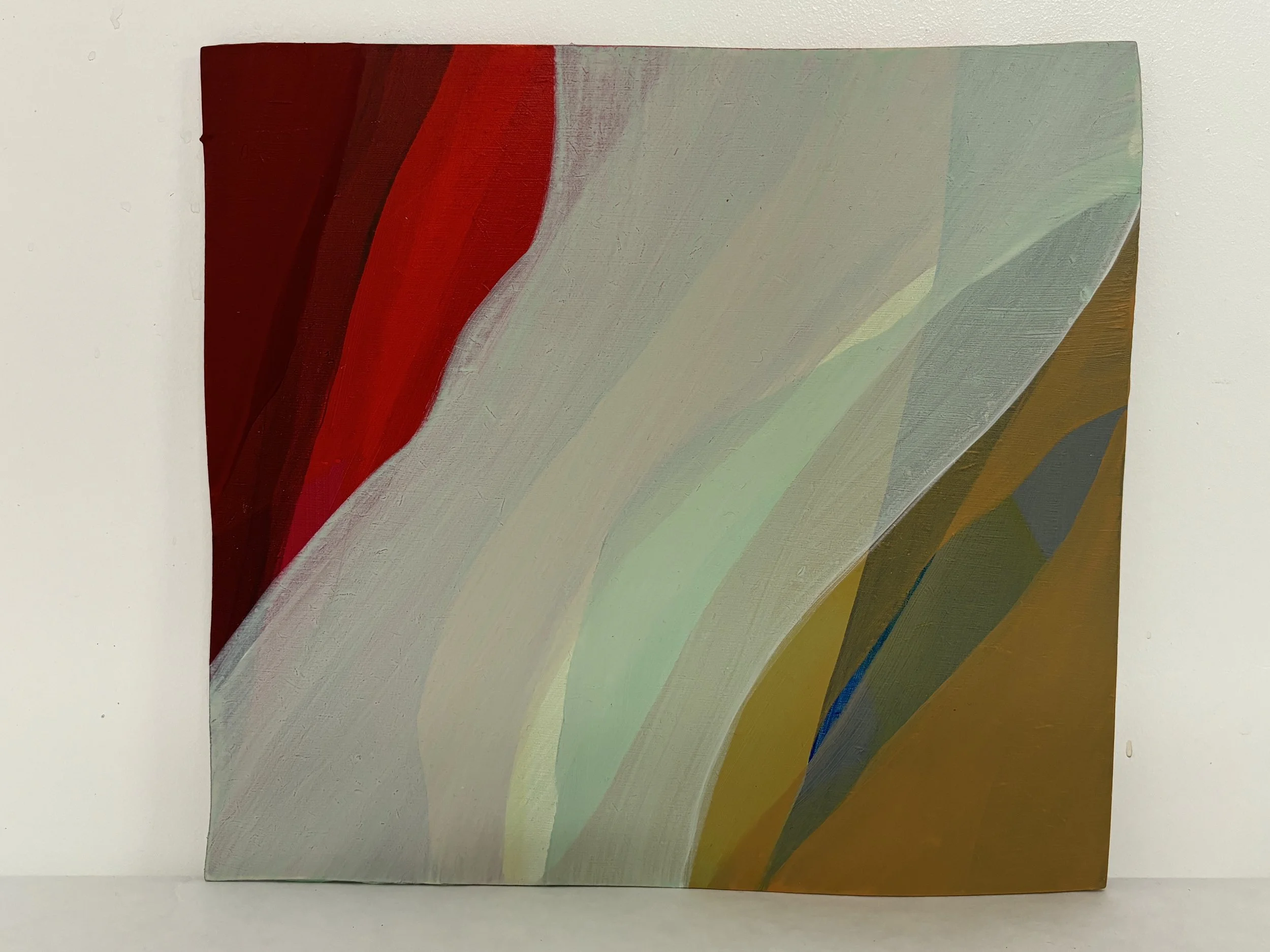 Collision, acrylic on wood, 30x25cm, 2024 (private collection)