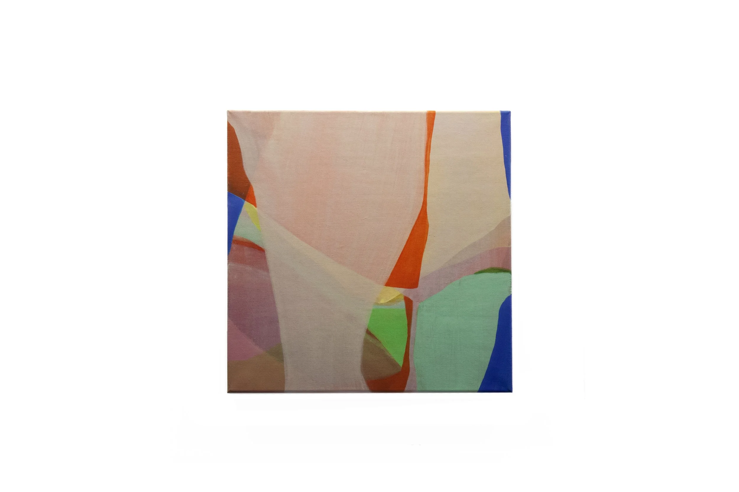 Free falling, acrylic on canvas, 50x50cm, 2024 