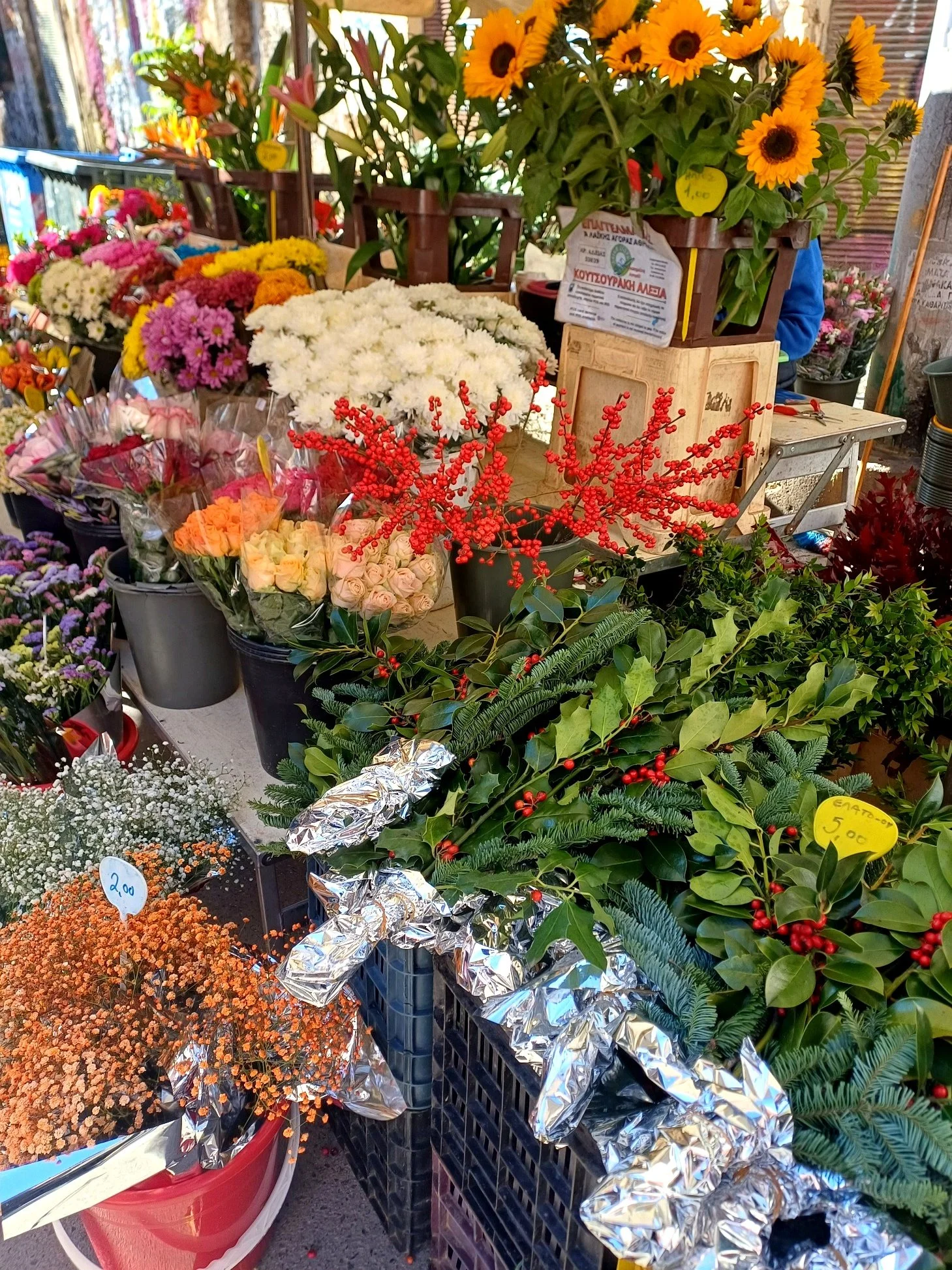 flower-market petralona kallisthenous street flea market