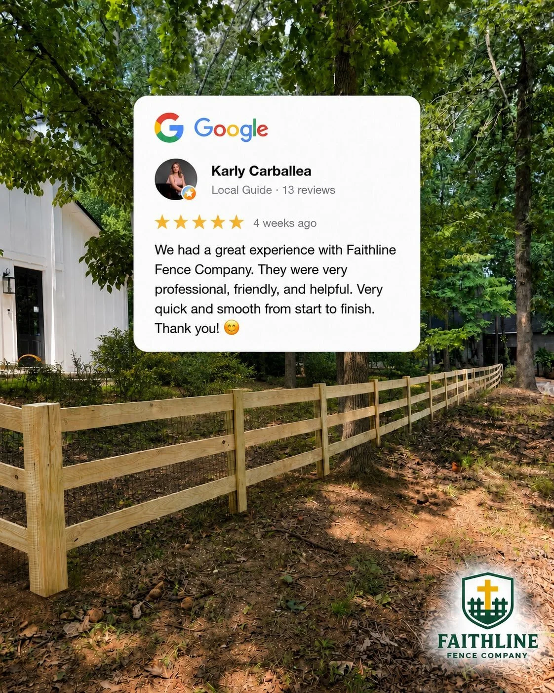 ⭐️ #testimonialtuesday ⭐️
Five-star reviews never get old. Swipe to see the finished product that made this review possible! 

Ready for a fence on your land? Give us a call or text 706-973-8126 or visit the link in our bio! 
#googlereview #fivestars