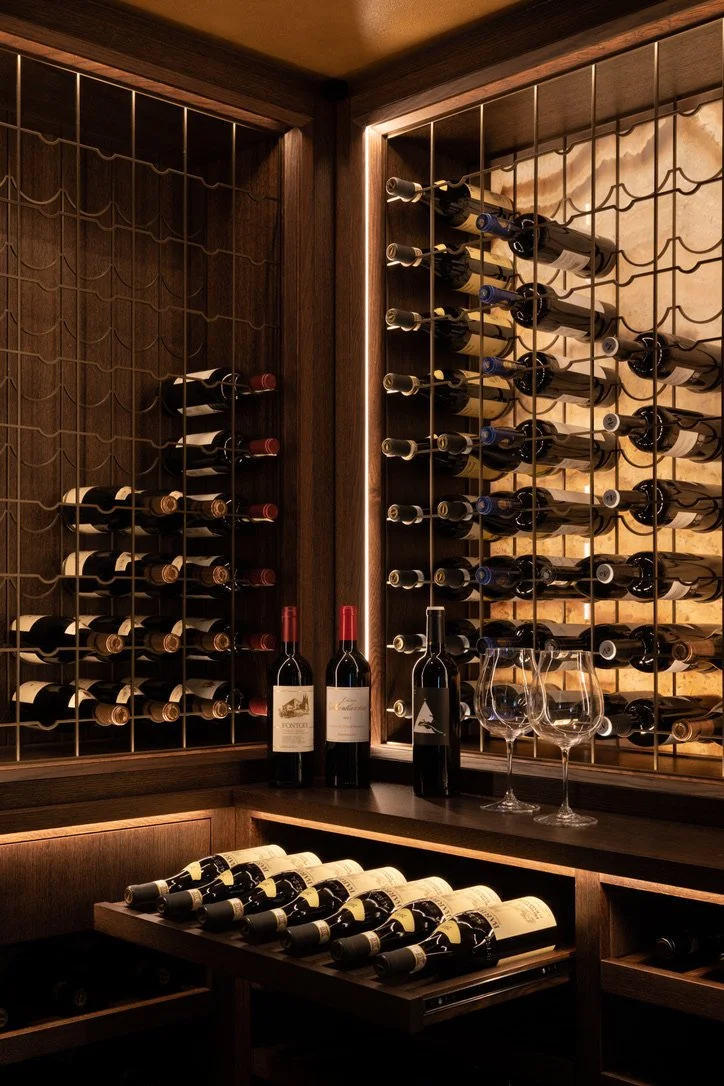 Bespoke, wine cellar design, cave a vins, tailor made, high end, luxury design, decoration, furniture sourcing, Interior design, interior decoration, architecte d'intérieur, decoratrice, Provence, London, lighting design, wine lovers
