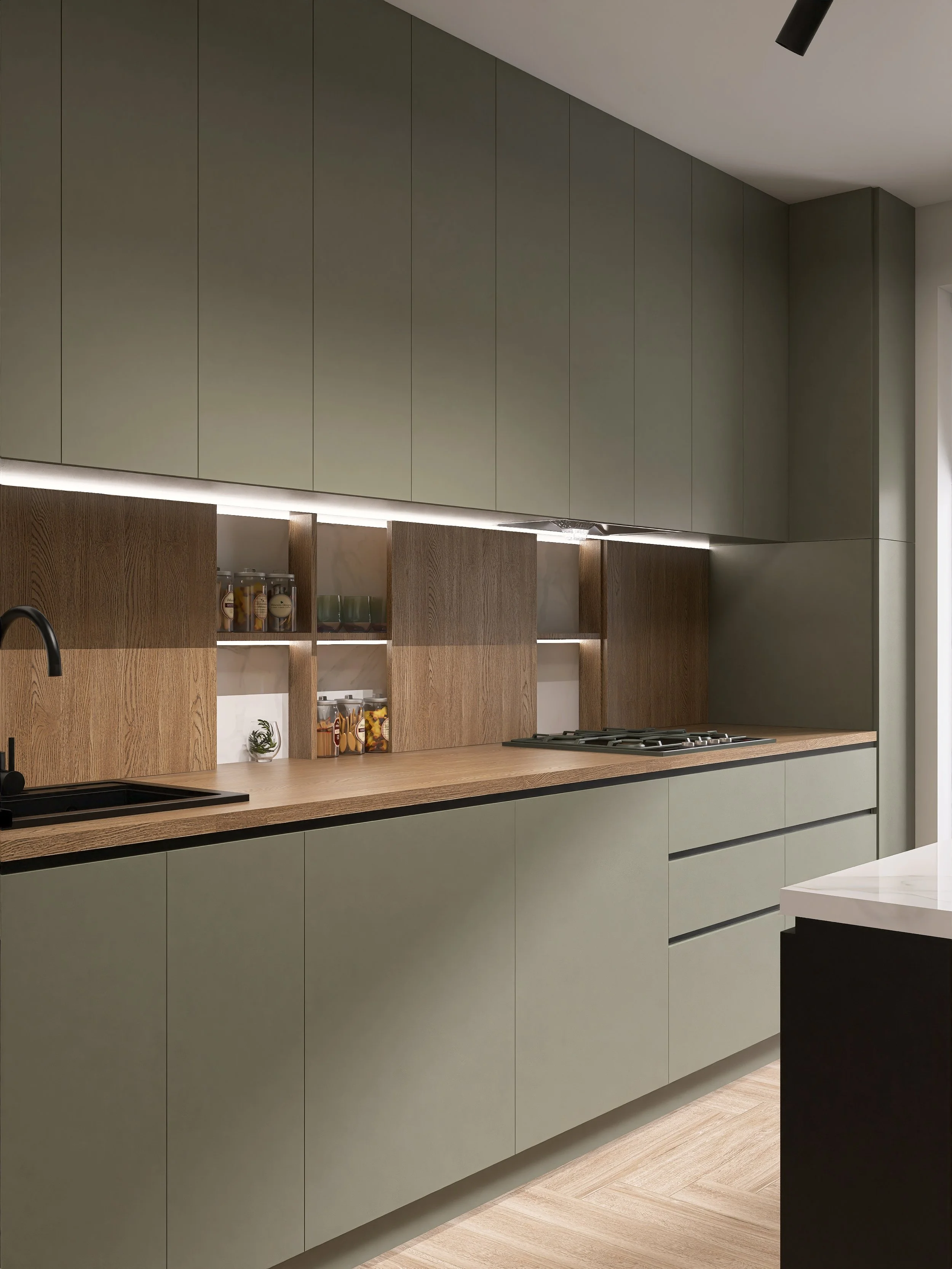 design interior bucatarie