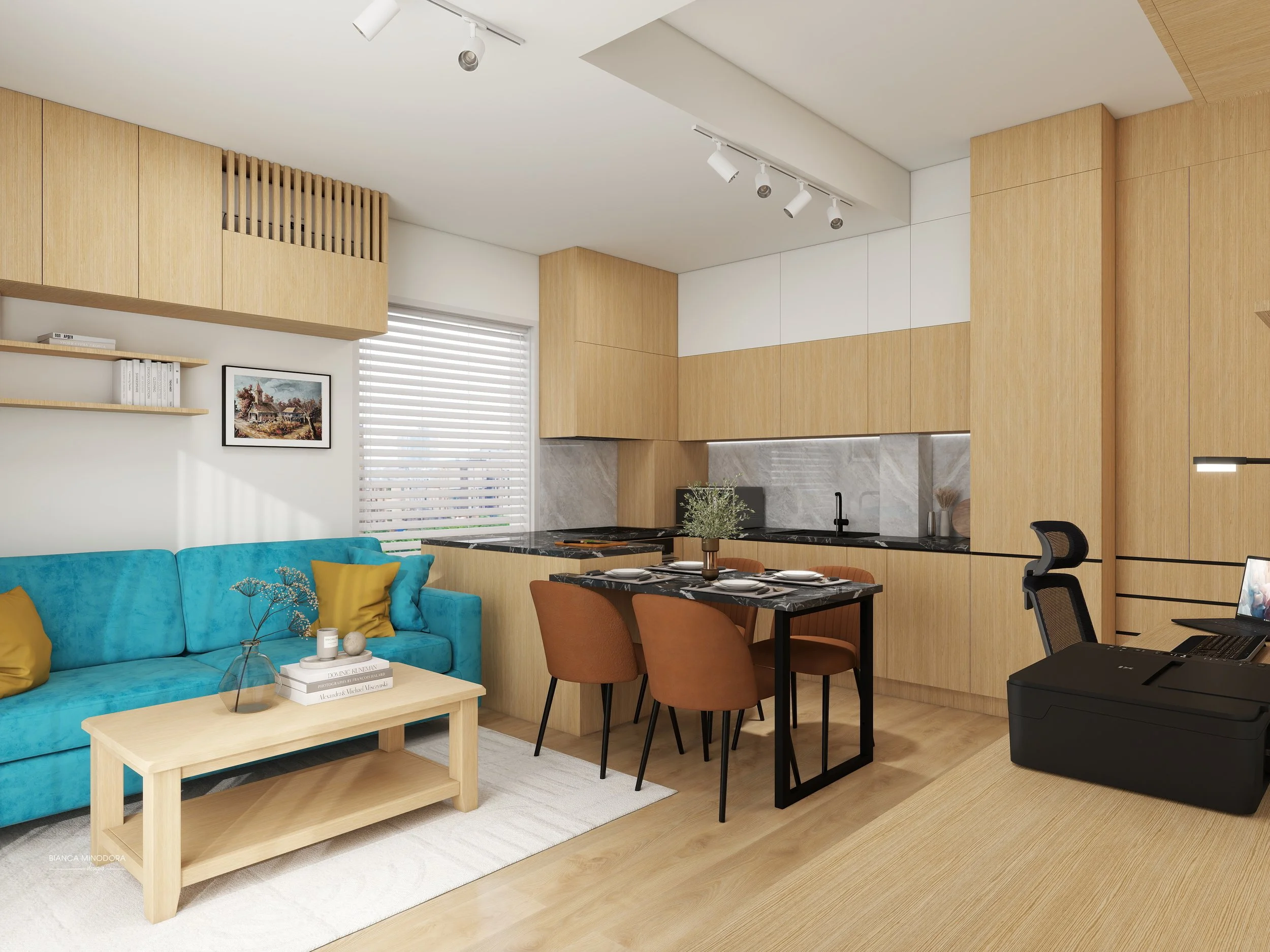 design interior bucatarie