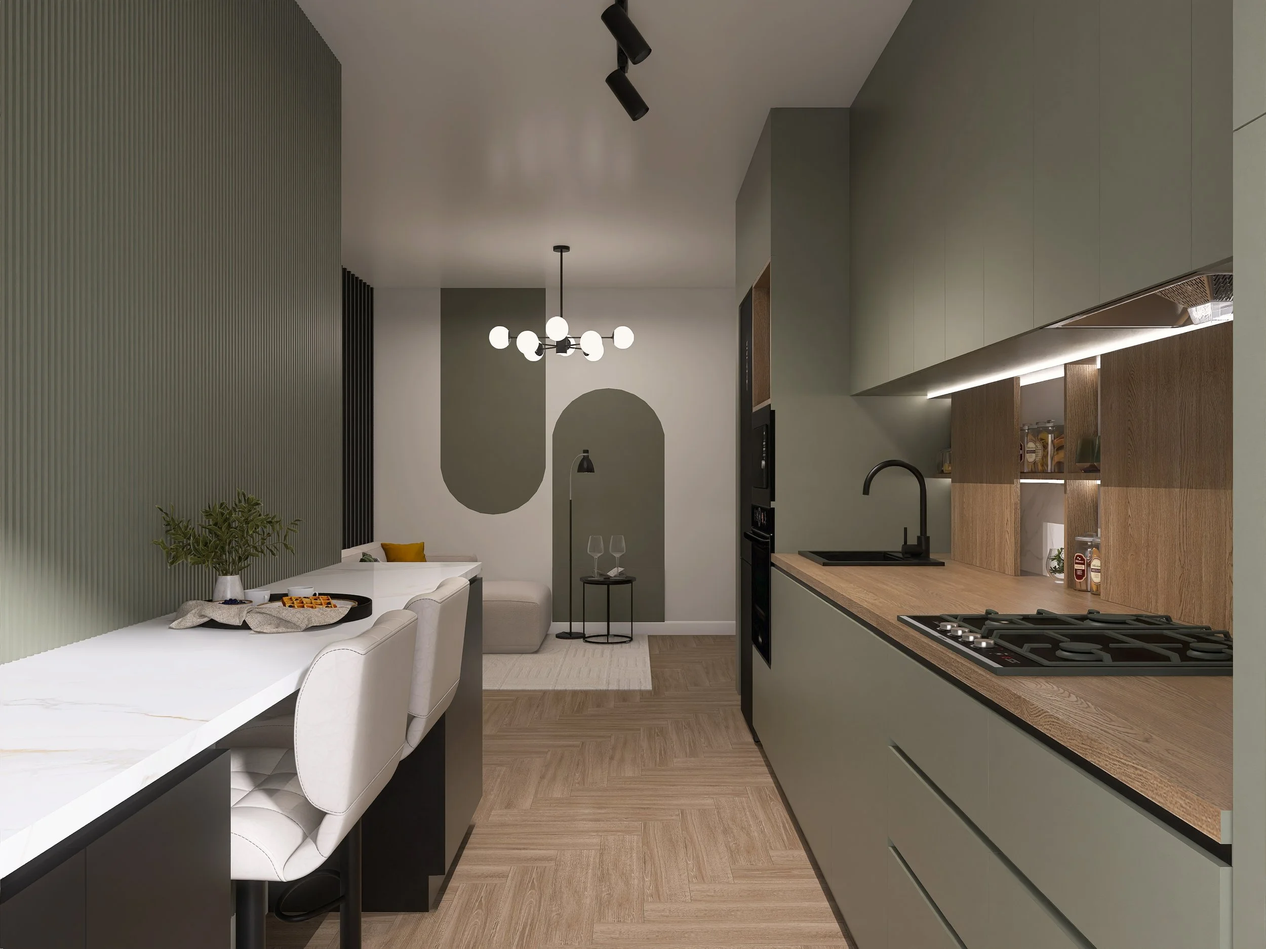 design interior bucatarie