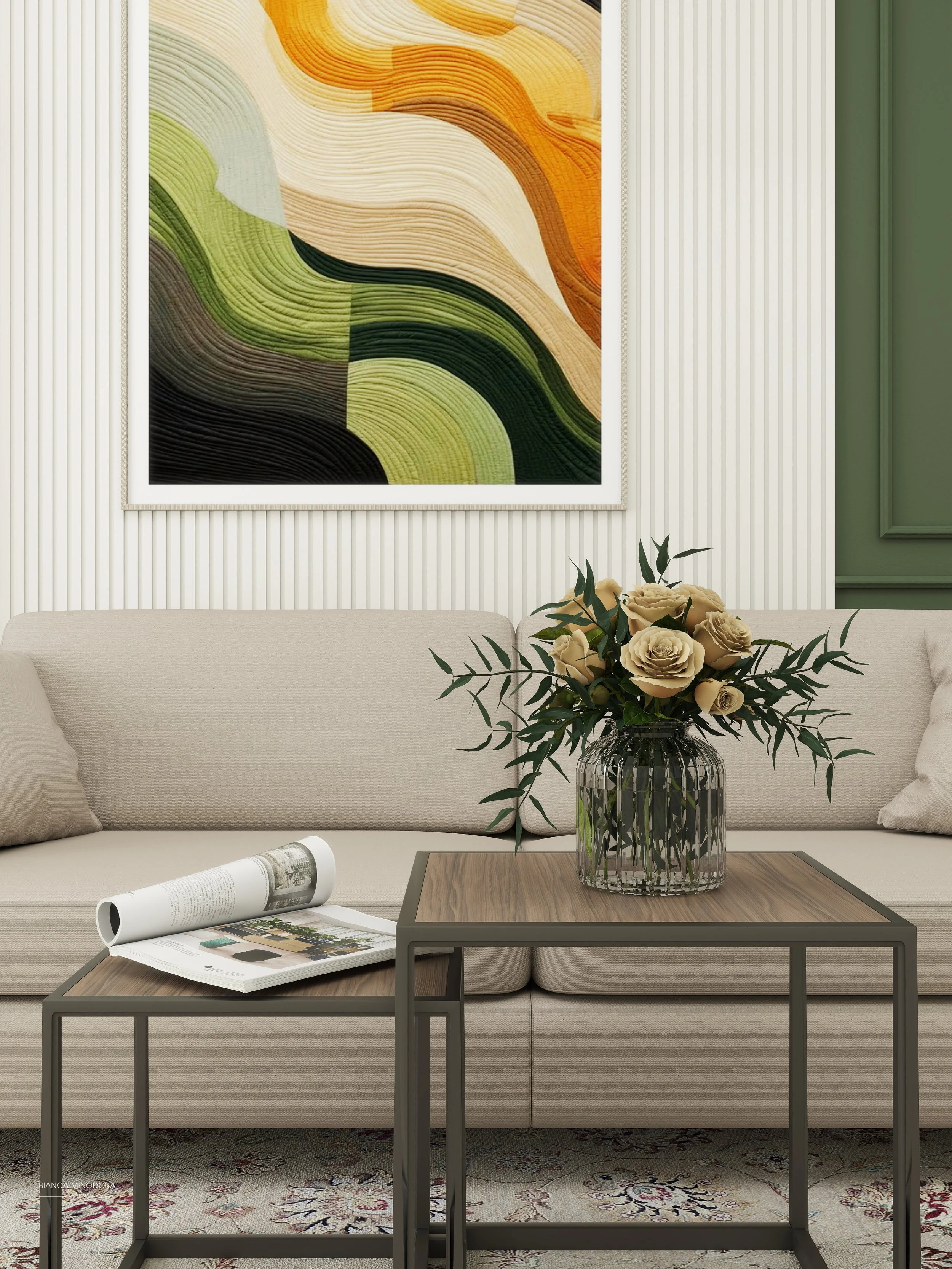 design interior openspace: living, dining, bucatarie, hol