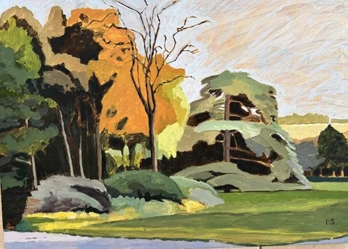 A Sussex Garden. Acrylic. 50cm x 70cm. 