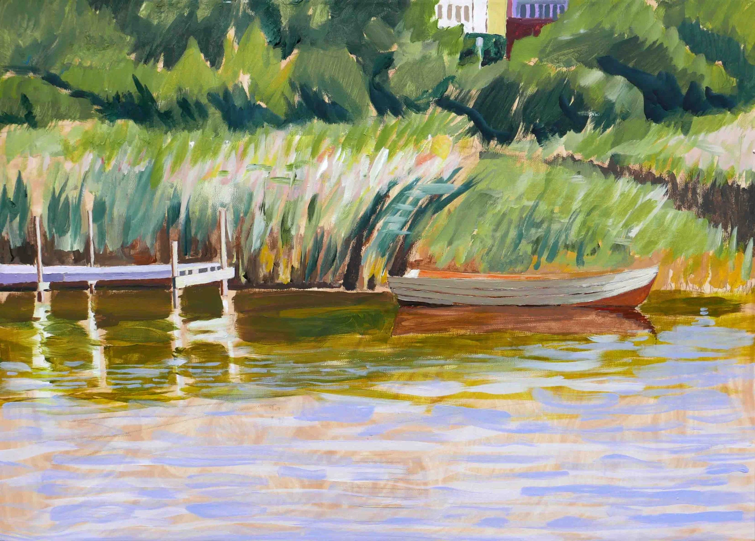 Summer at Stege Nor. Acrylics on canvas, 60 x 80 cm. SOLD