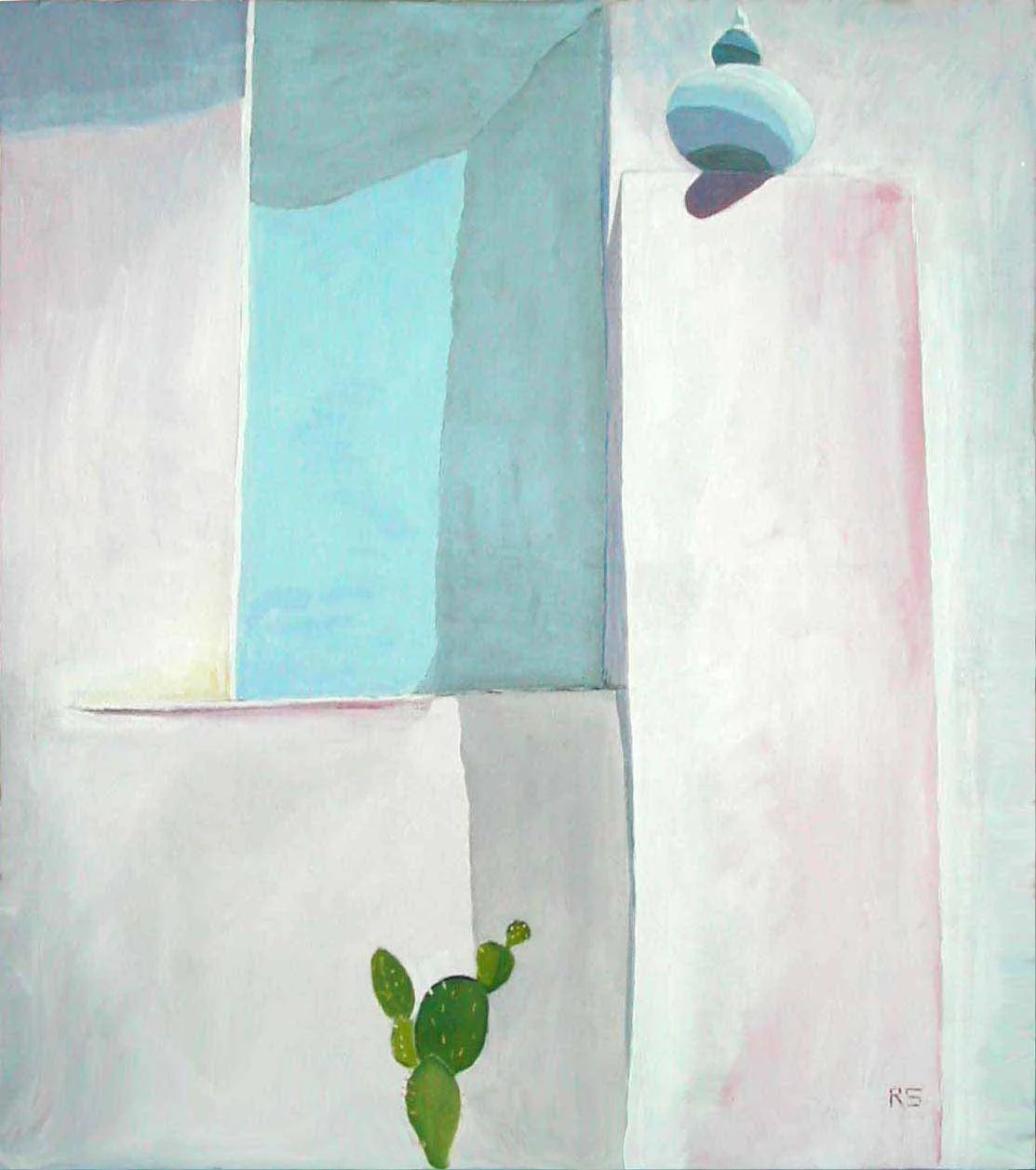 Indian Wall II. Oil on canvas, 120 x 100 cm. SOLD