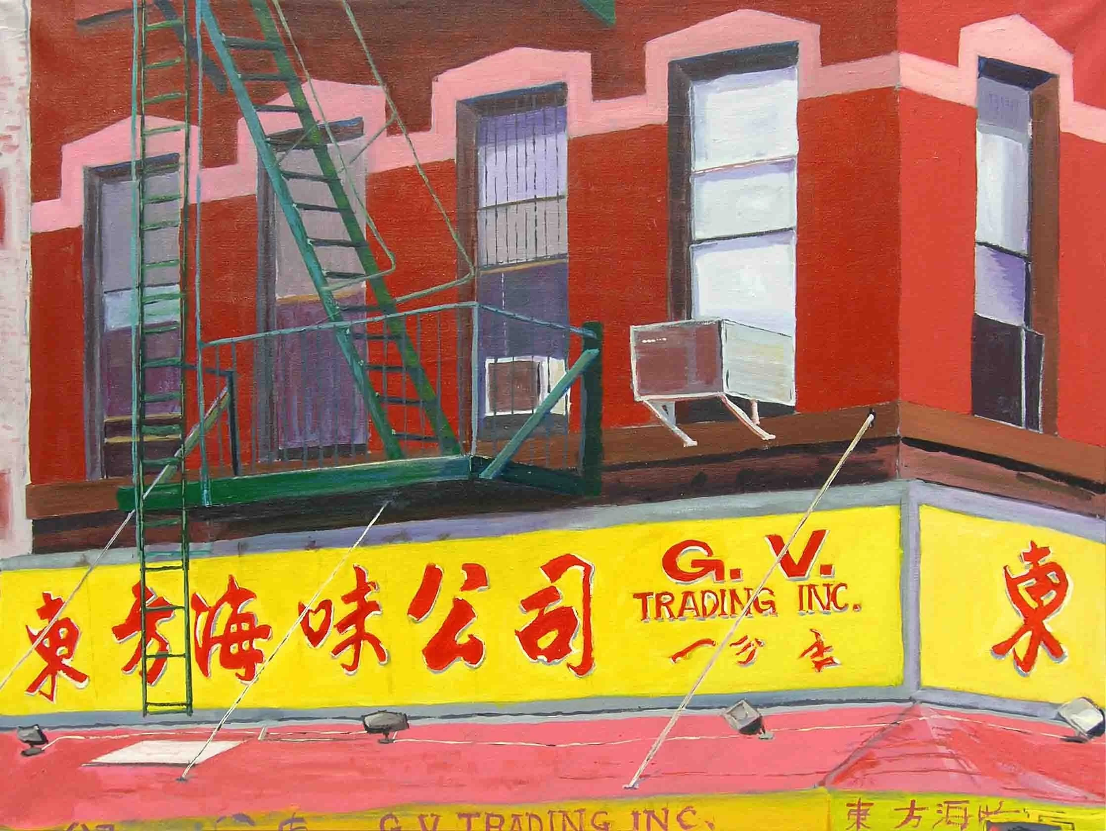 Chinatown, New York. Acrylics on canvas, 60 x 80 cm. SOLD