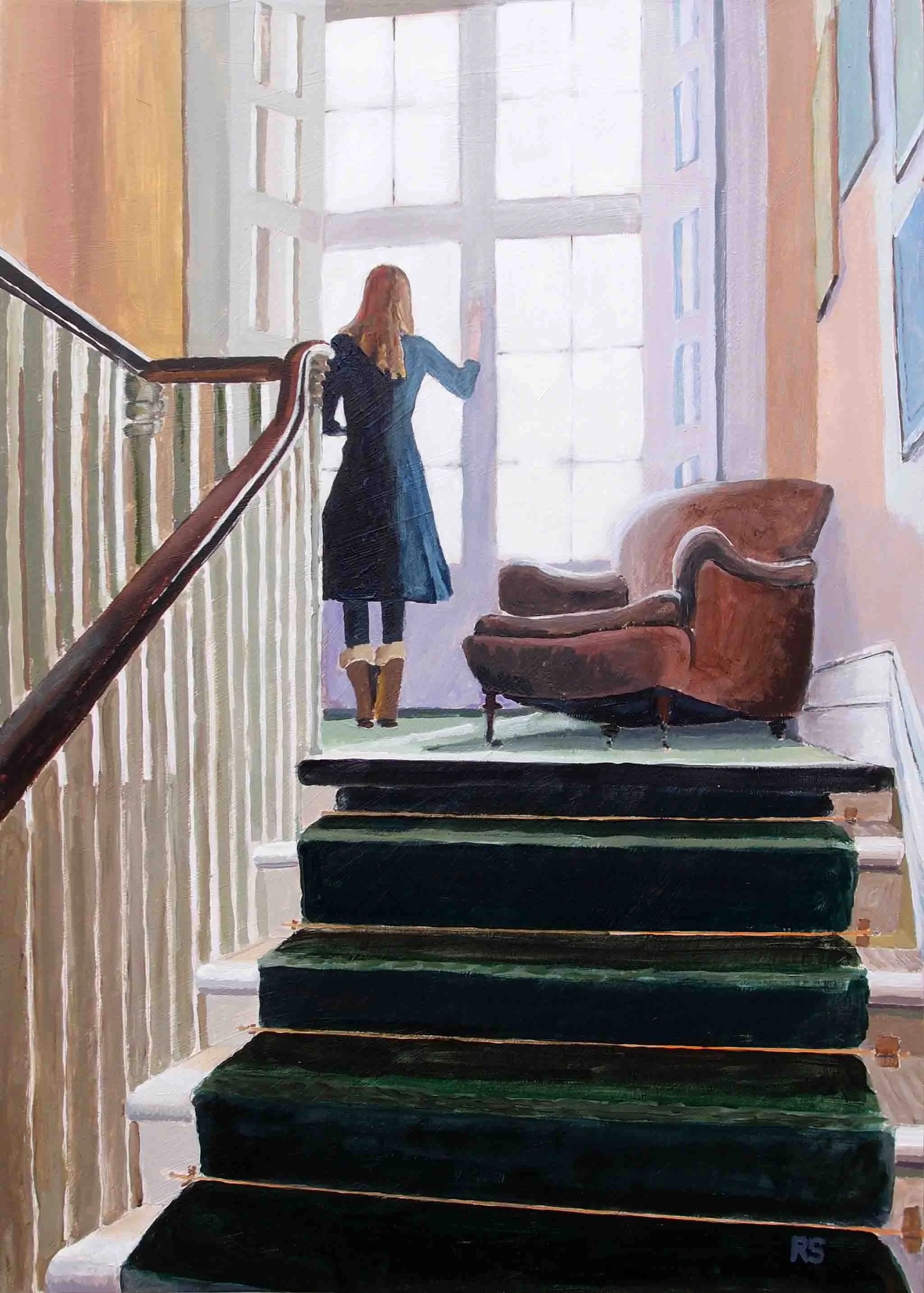 Waiting. Acrylics on canvas, 80 x 50 cm. SOLD