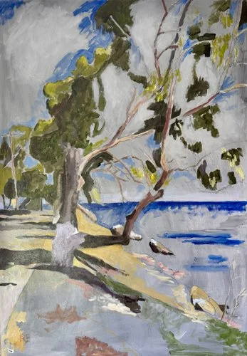 The Road to Dio Liskaria. Acrylic. 107cm x 75cm. 