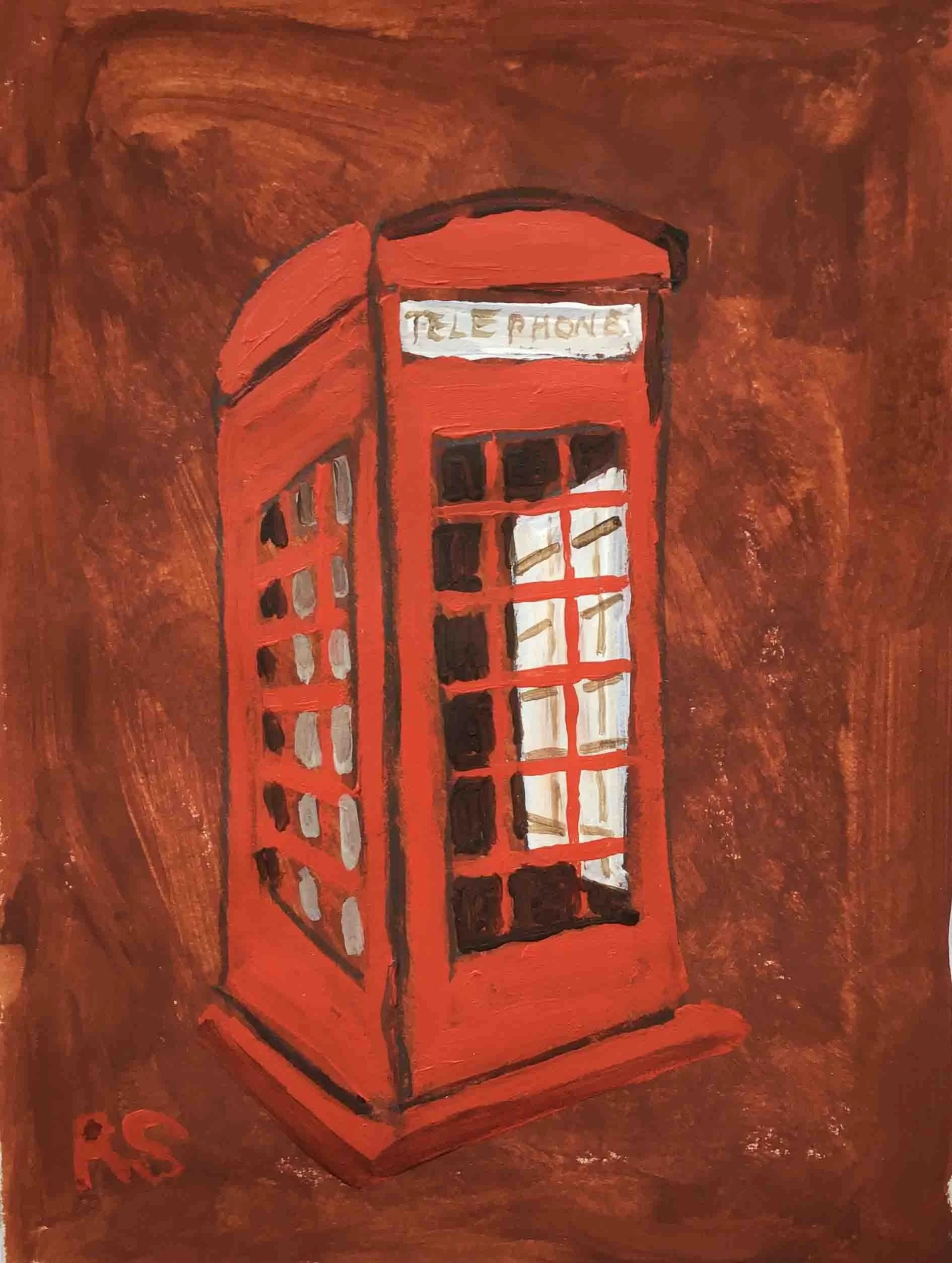 The Good Old Days. Acrylics on paper, 20.5 x 15 cm.