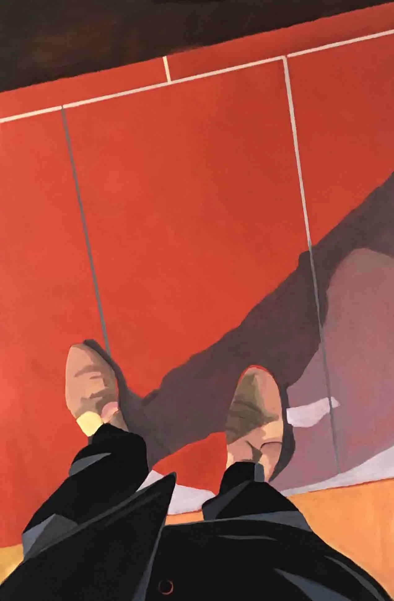 The Arrival, Acrylics on canvas, 123 x 78 cm. SOLD