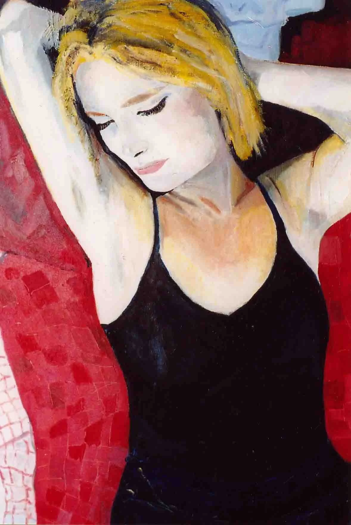 Portrait of Liza. Oil on board, 90 x 60 cm. SOLD