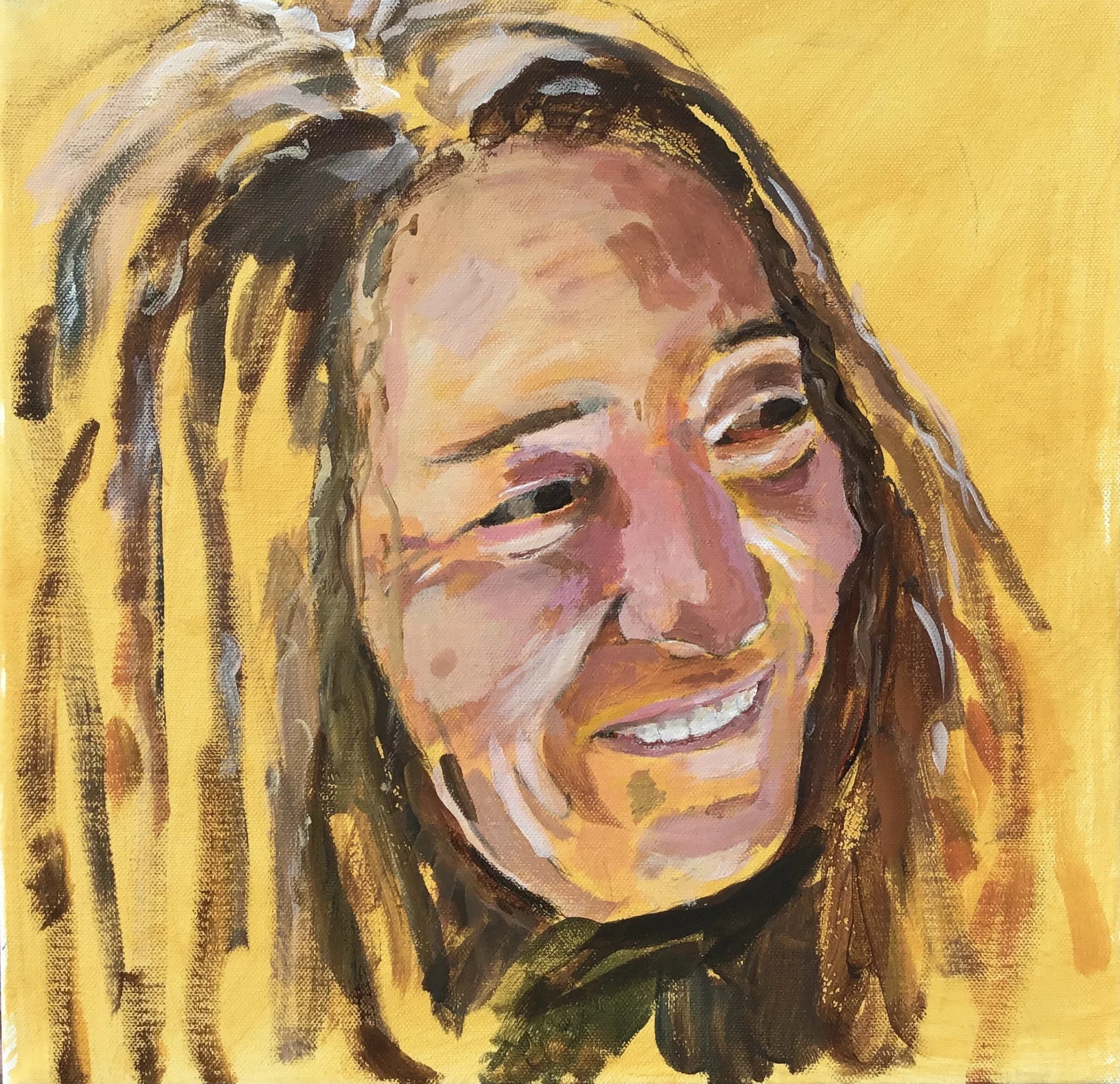 Tonka no 2. Acrylics on canvas. 40 x 40 cm.