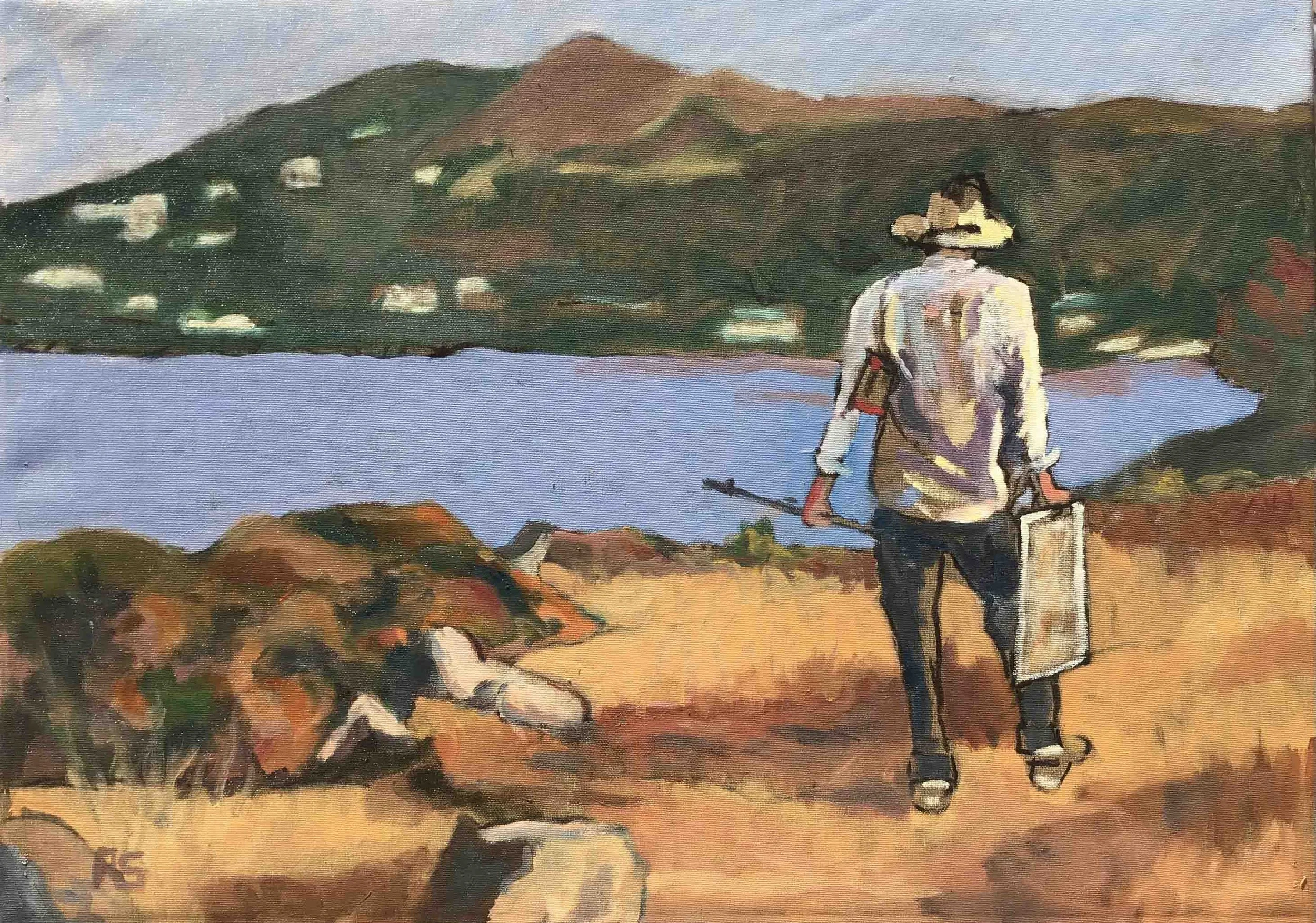 Feed the Mind. Oil on canvas, 40 x 60 cm.