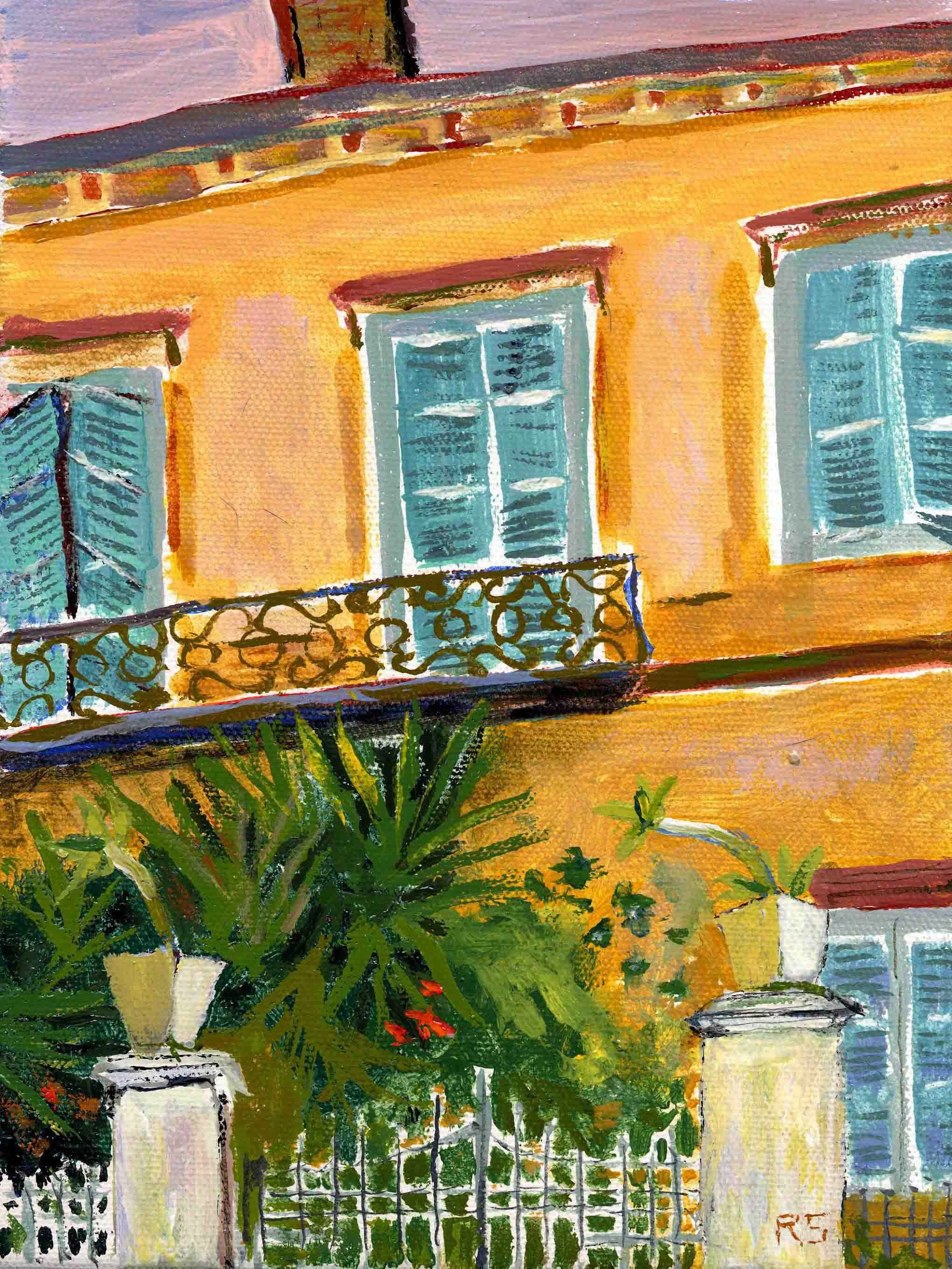 House in Agia Marina. Acrylics on canvas, 30 x 24 cm. SOLD